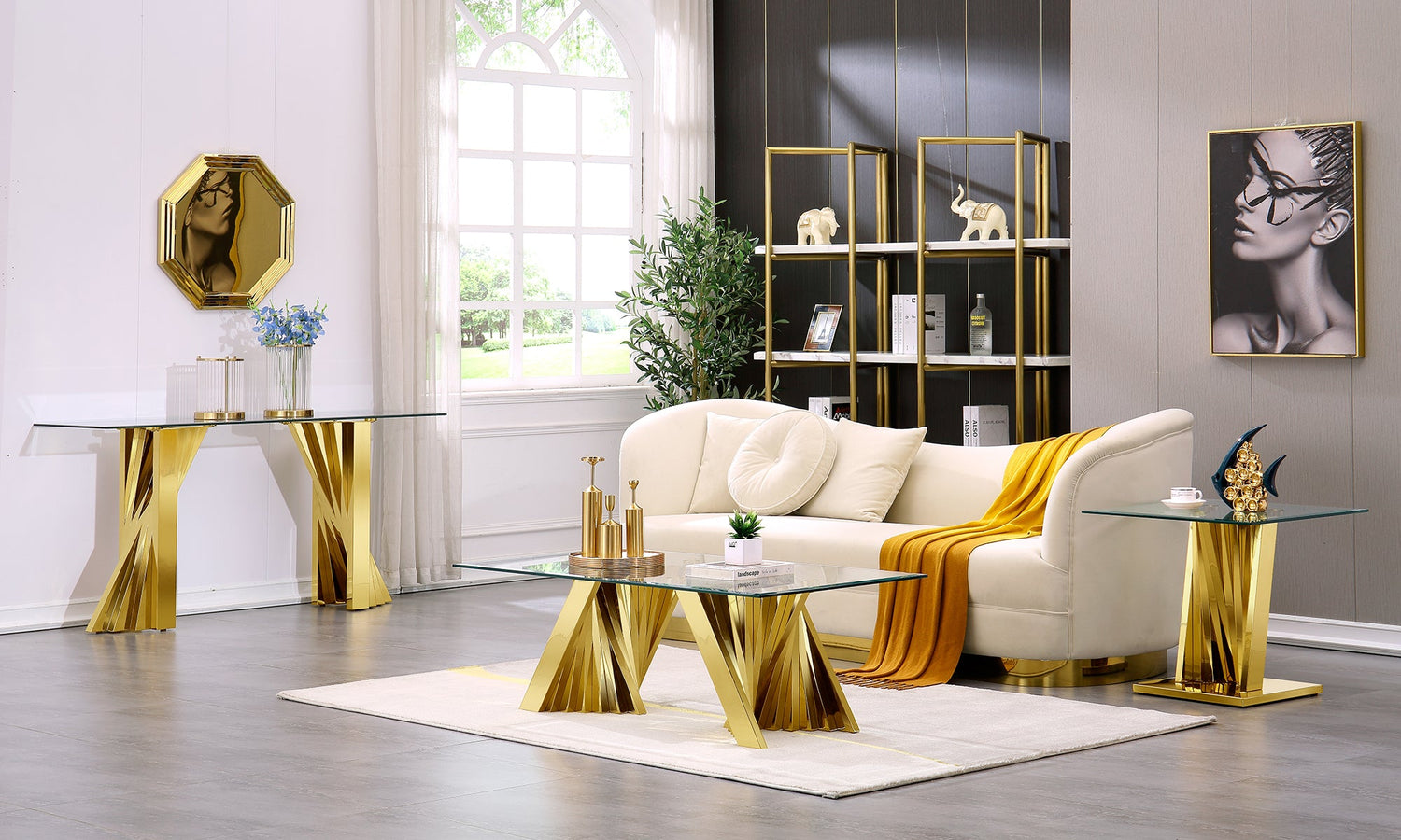 Why AUZ 60 inch glass top console table fit for your luxury house more?