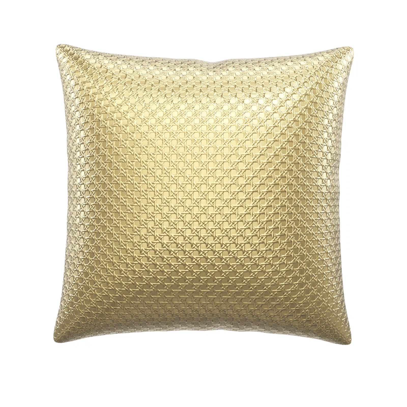Gold Star pattern leather pillow case | 18''×18'' | P101