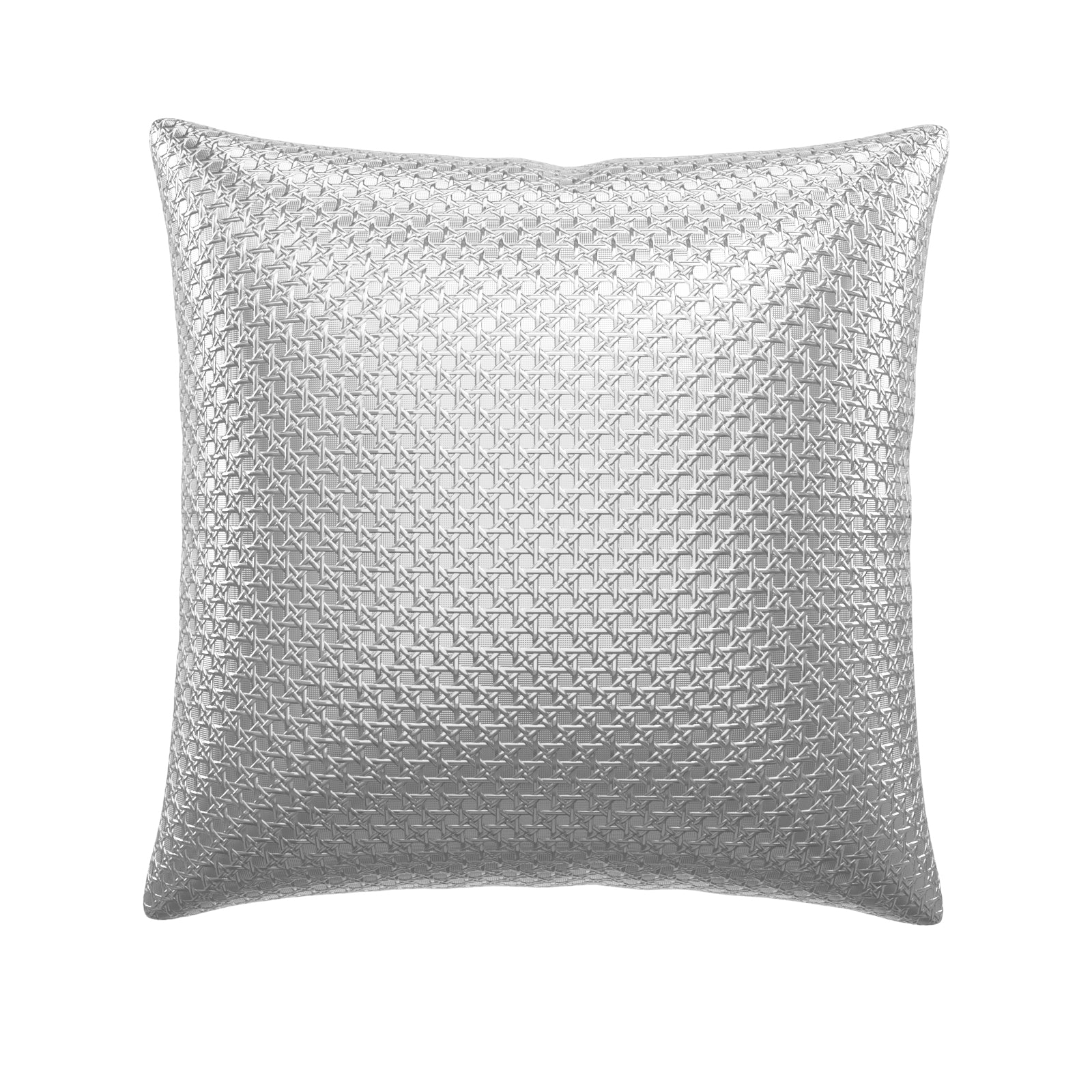 Silver Star pattern leather pillow case | 18''×18'' | P100