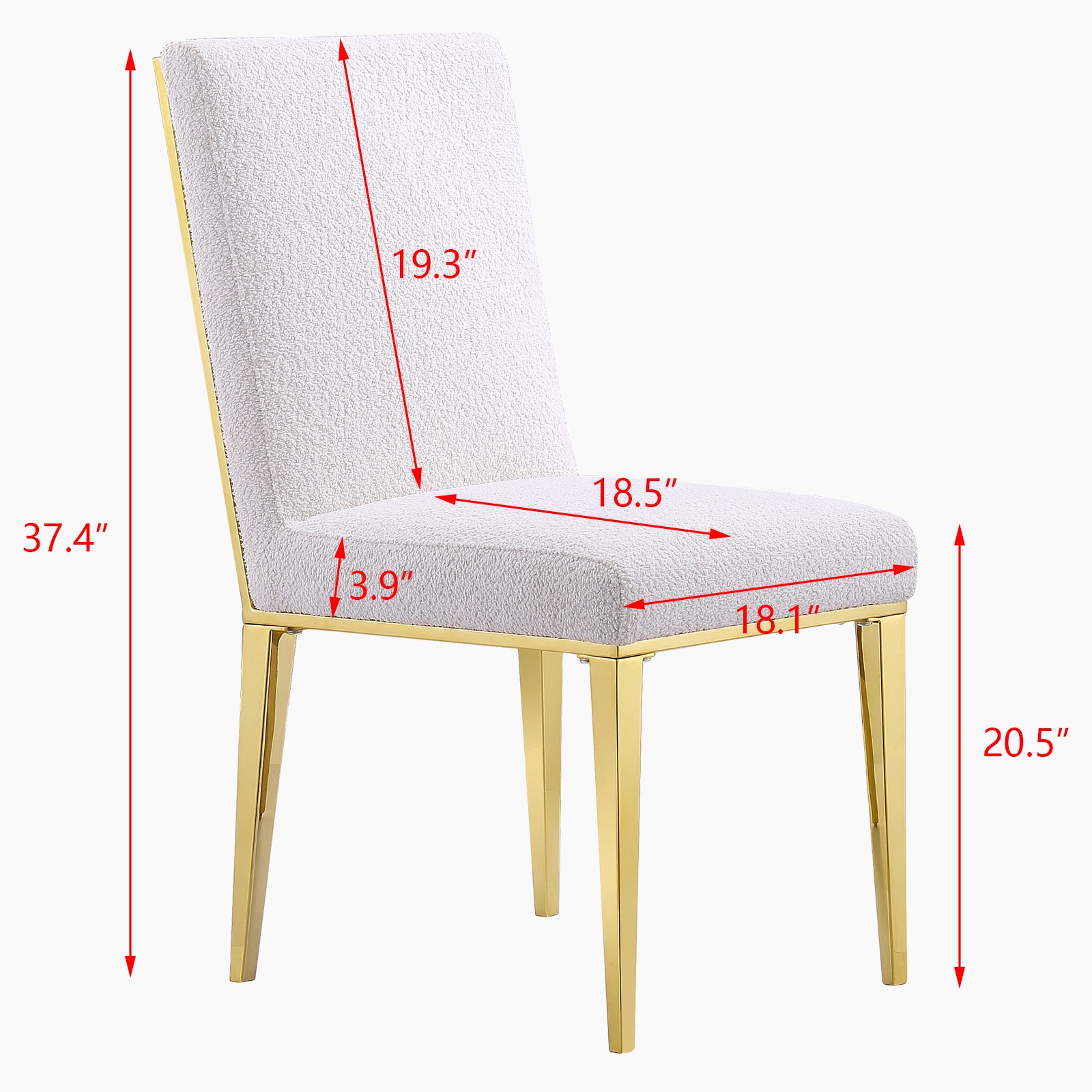 699 Set | AUZ White and gold Dining room Sets for 6