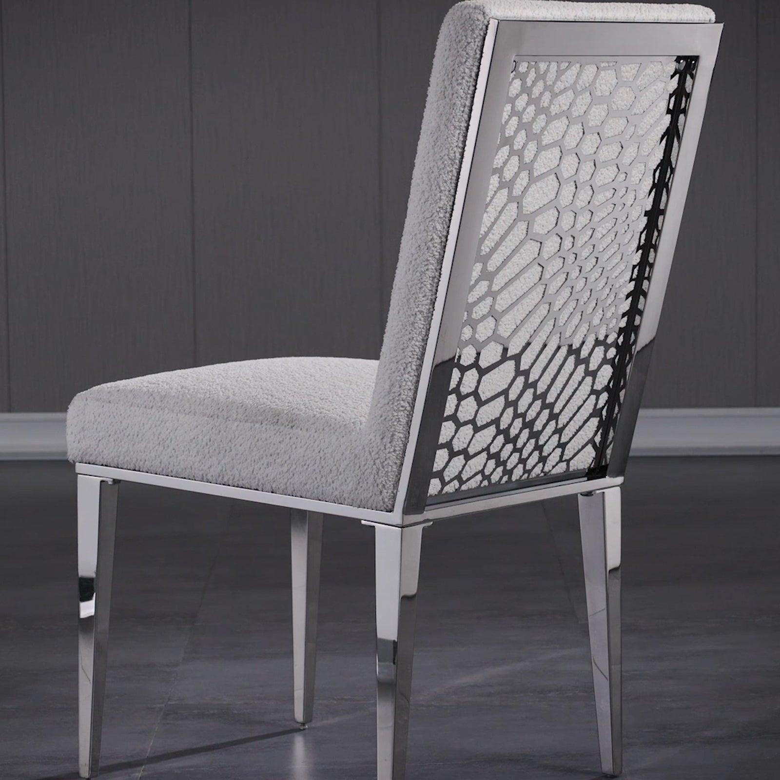 688-Set | AUZ Black and Silver Dining room Sets for 6