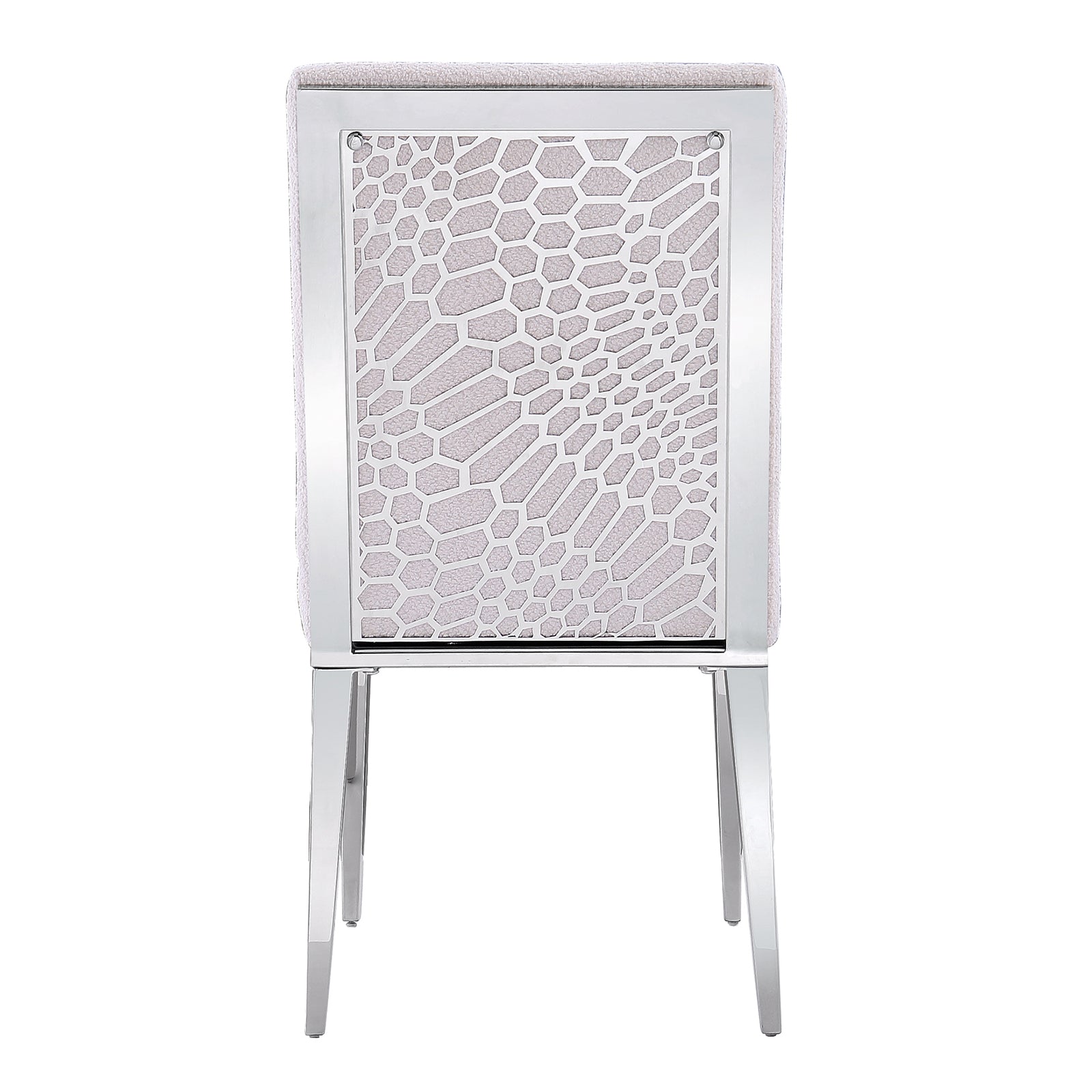 649-Set | AUZ White and Silver Dining room Sets for 6