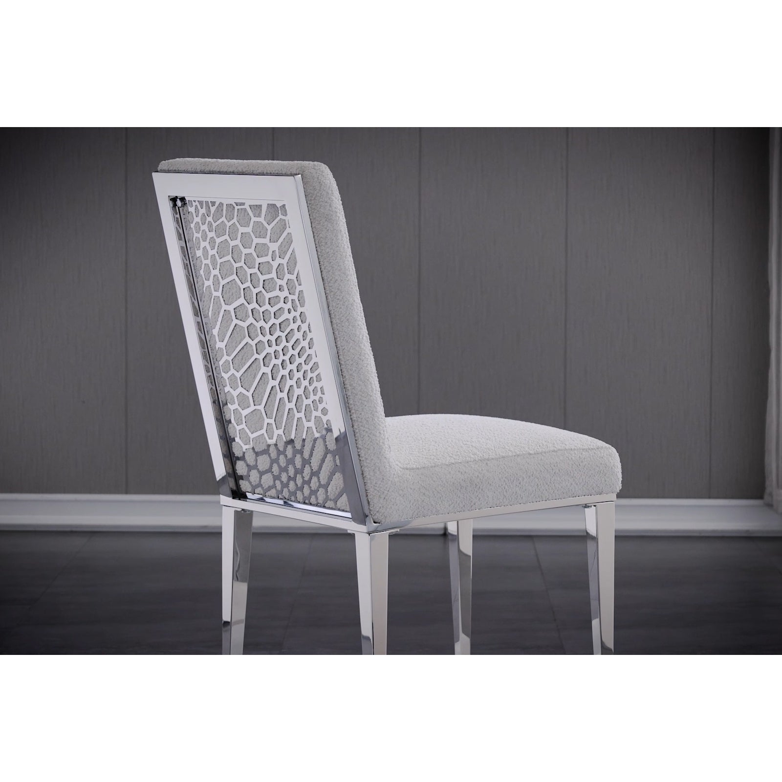 700 Set | AUZ White and Silver Dining room Sets for 6