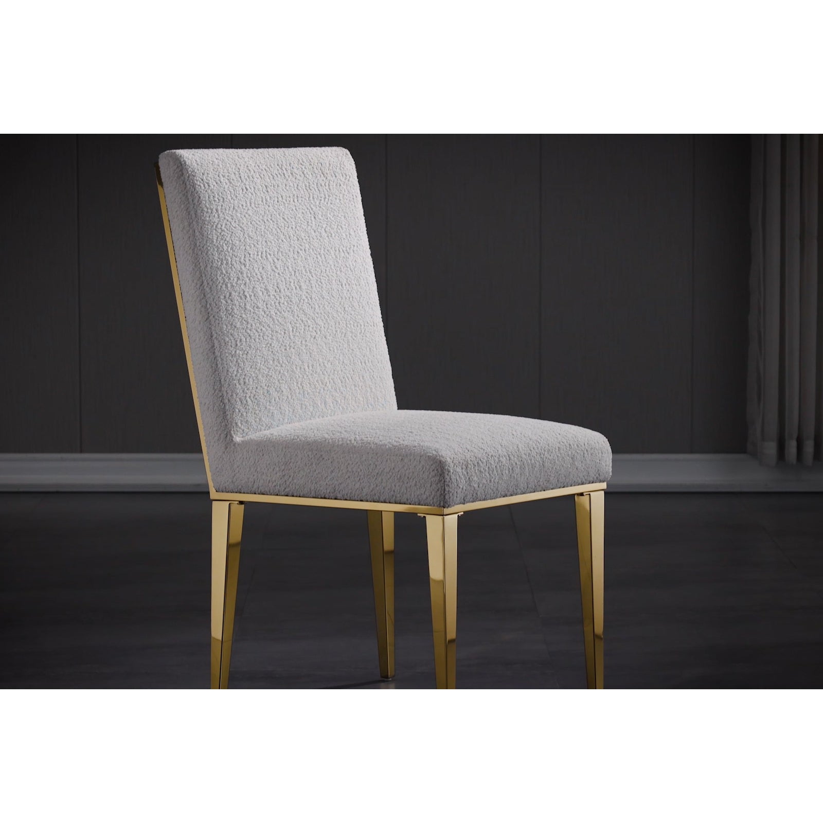 699 Set | AUZ White and gold Dining room Sets for 6