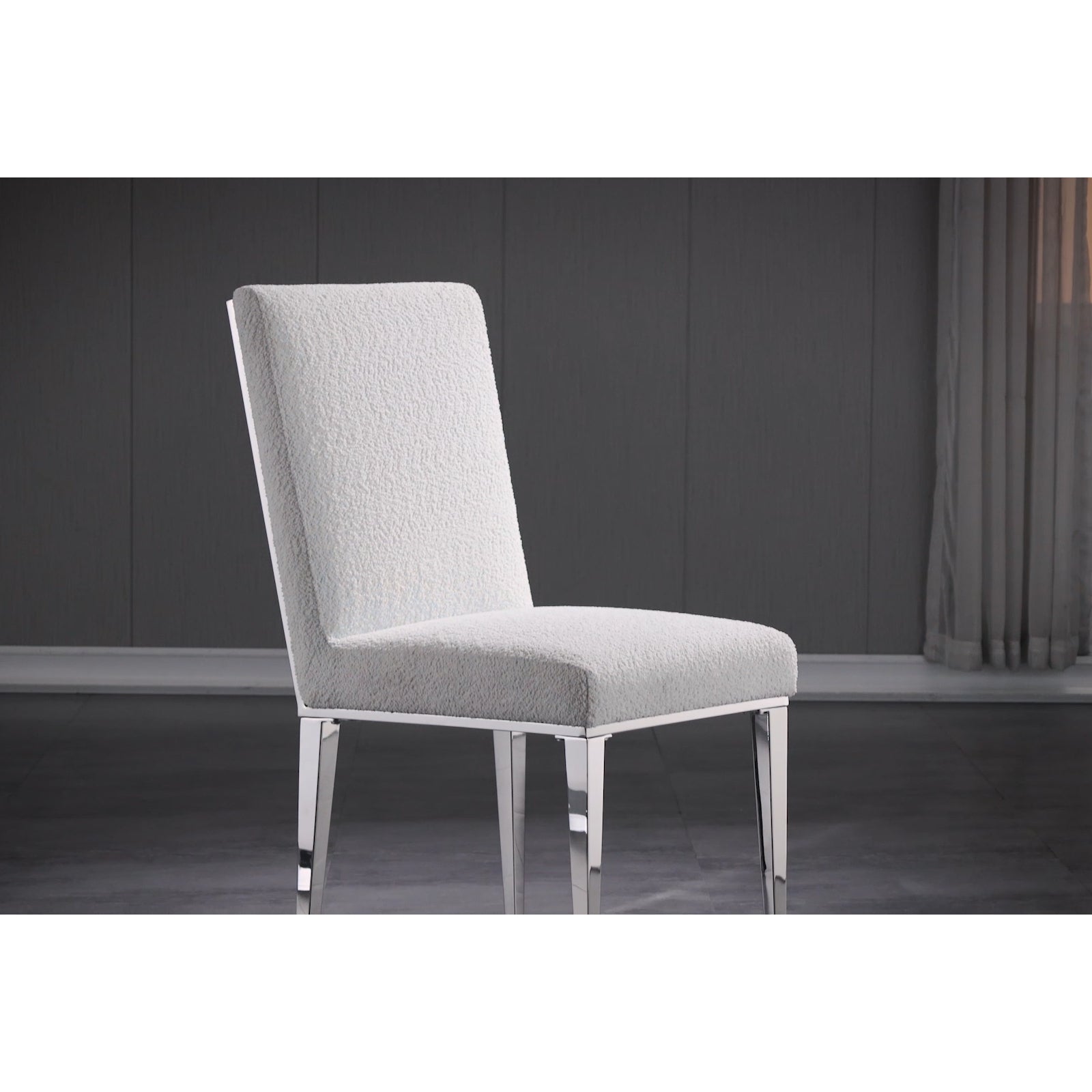 687-Set | AUZ White and Silver Dining room Sets for 6