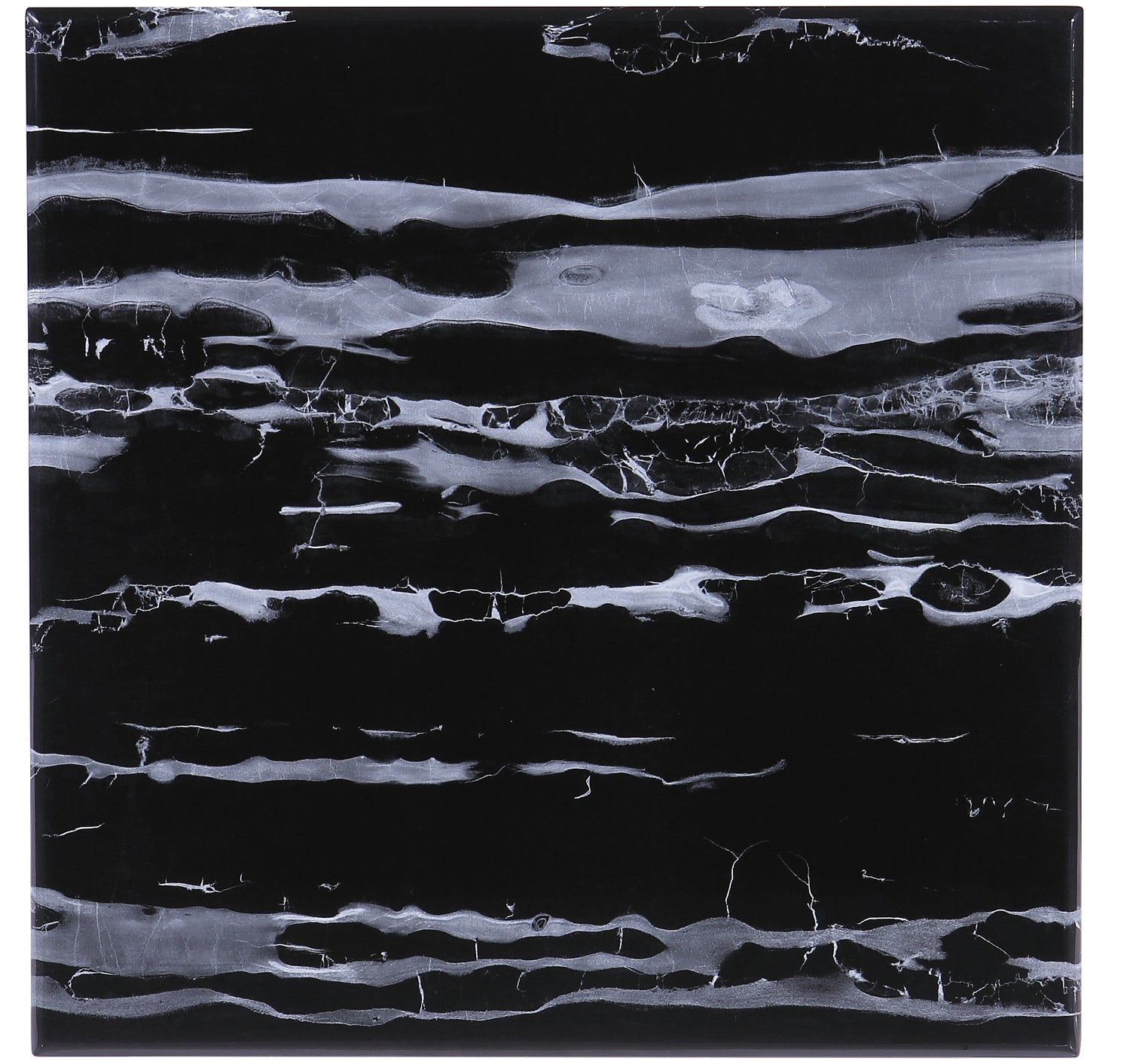 Black Gold Living room table Set | Four Geometric legs | L208