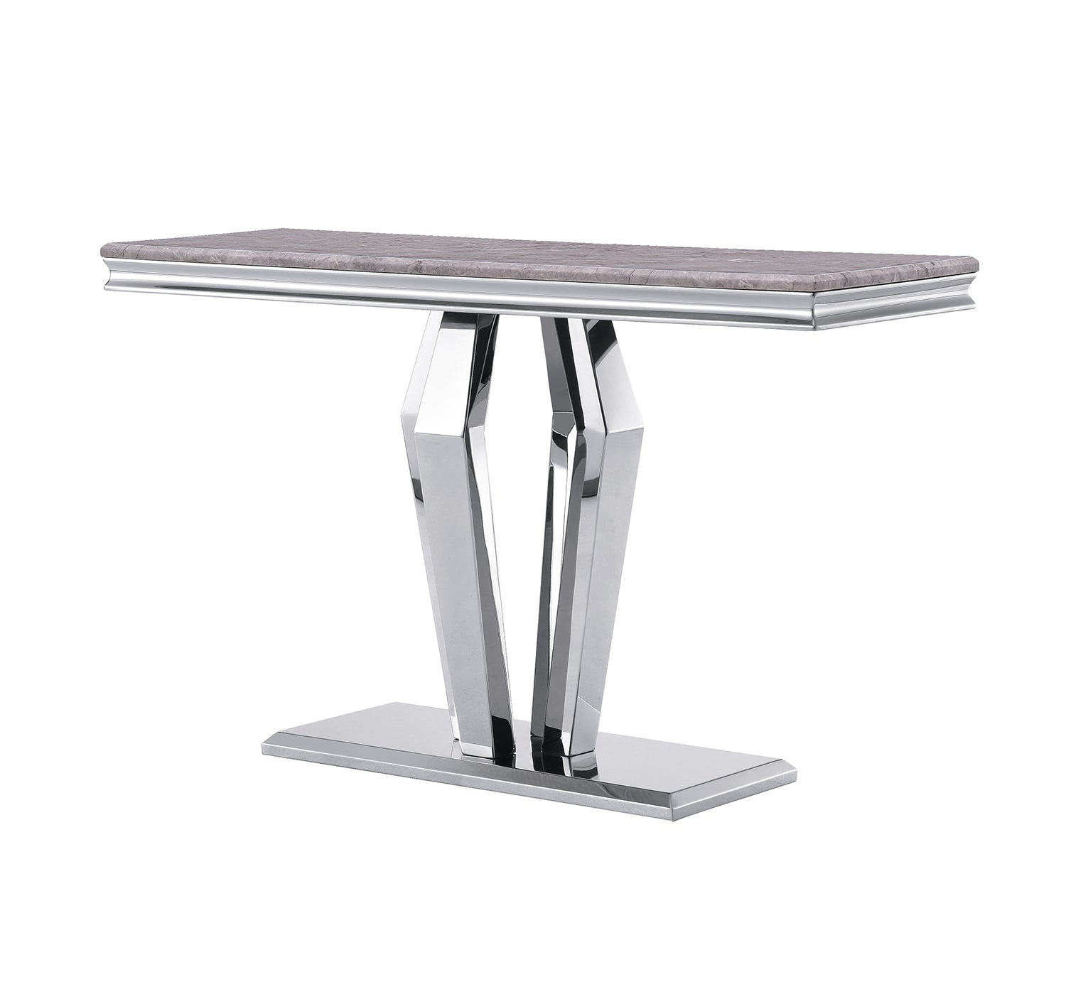 Silver Gray Living room table Set | Four Geometric legs | L207