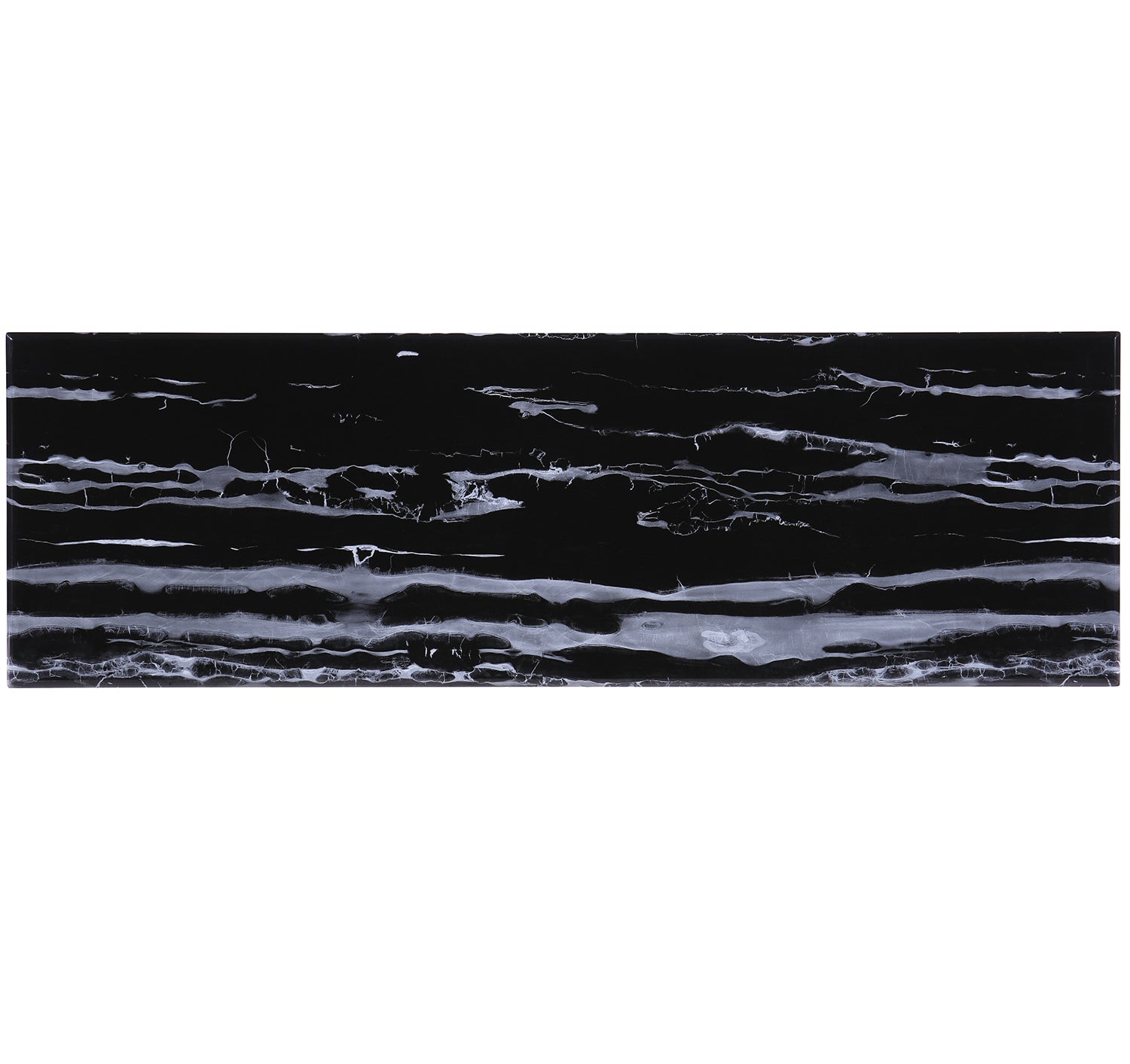 Black Gold Living room table Set | Four Geometric legs | L208