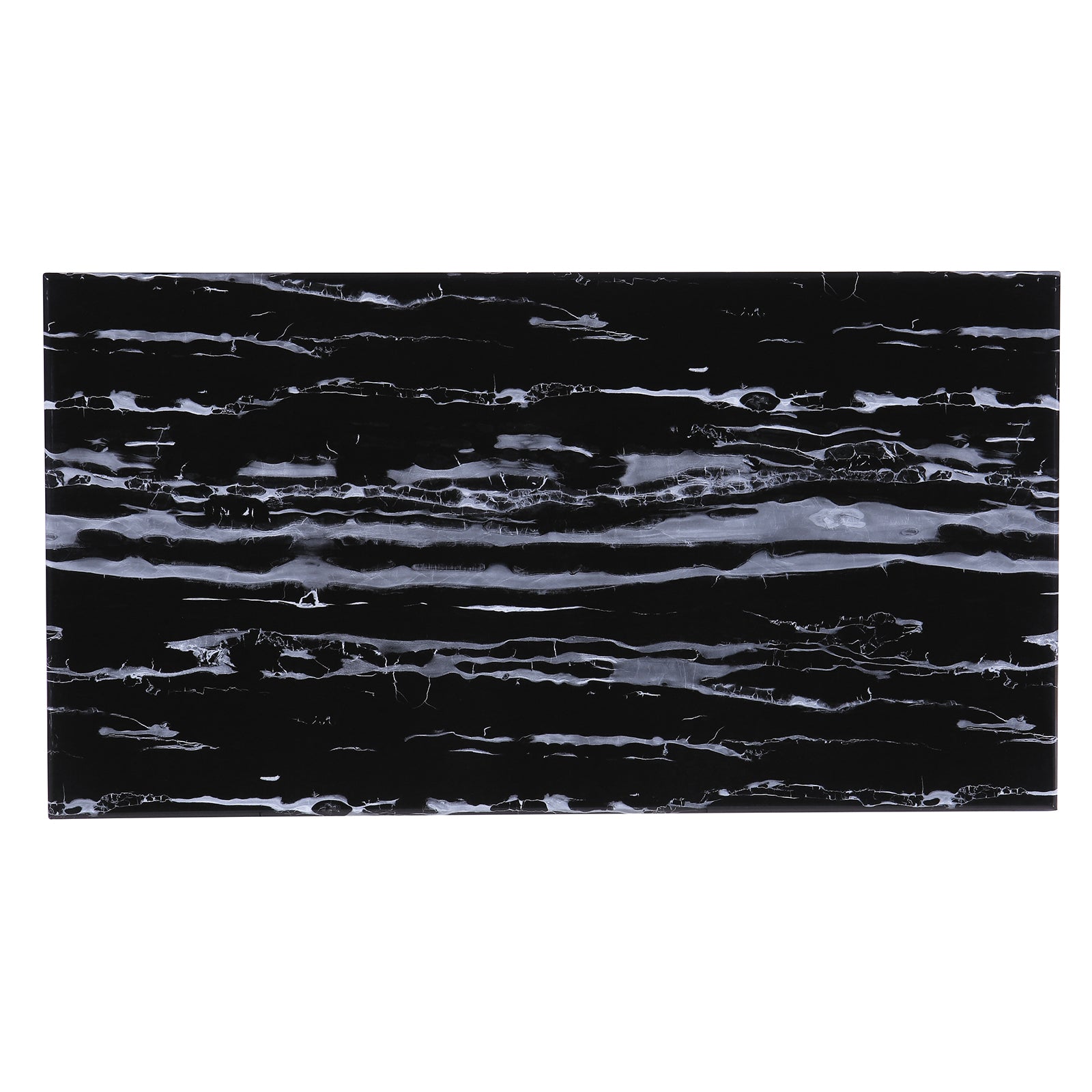 Coffee Table With Gold Metal Four Geometric legs | F301