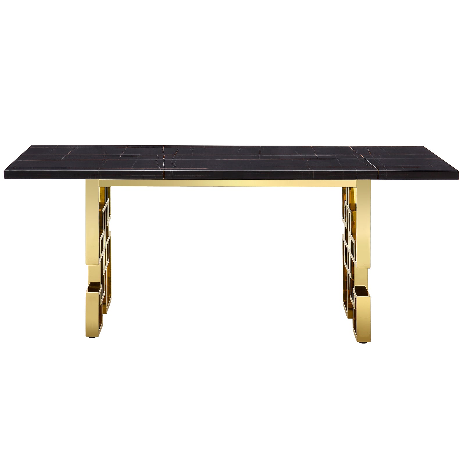 718 Set | AUZ White and Gold Dining room Sets for 6