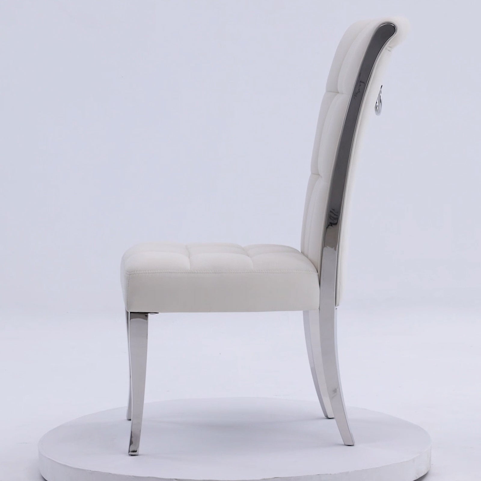 646-Set | AUZ White and Silver Dining room Sets for 6