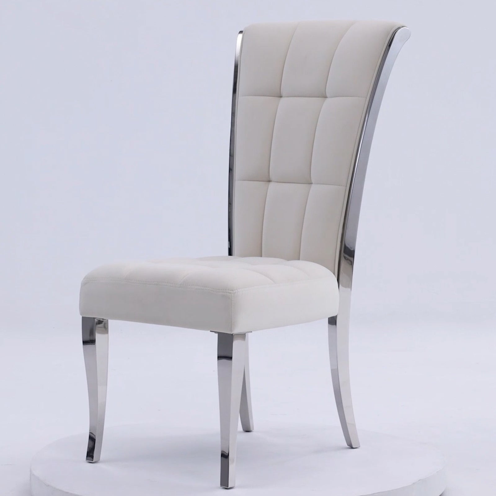 646-Set | AUZ White and Silver Dining room Sets for 6