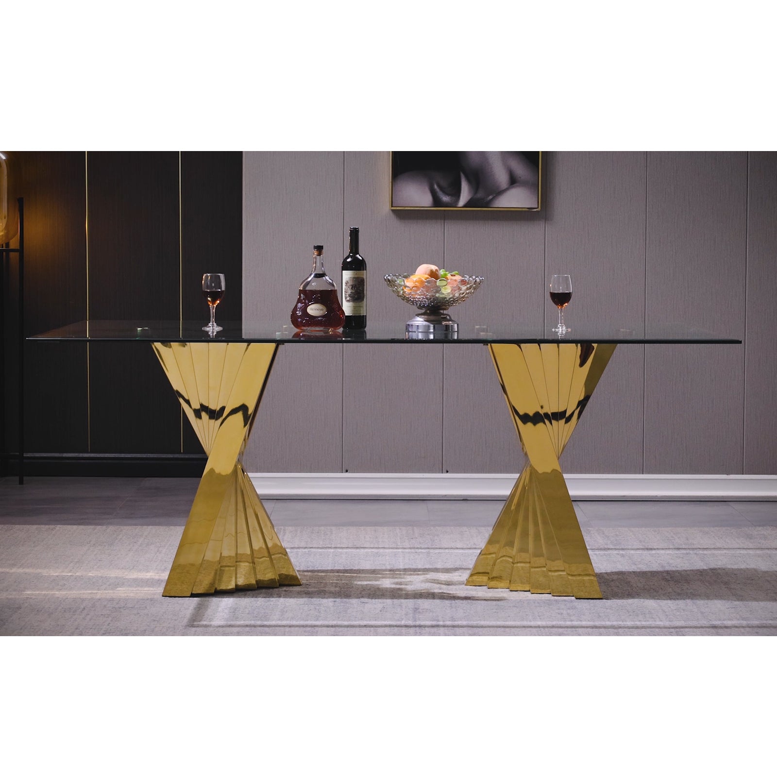 666-Set | AUZ Glass Dining room Sets for 6