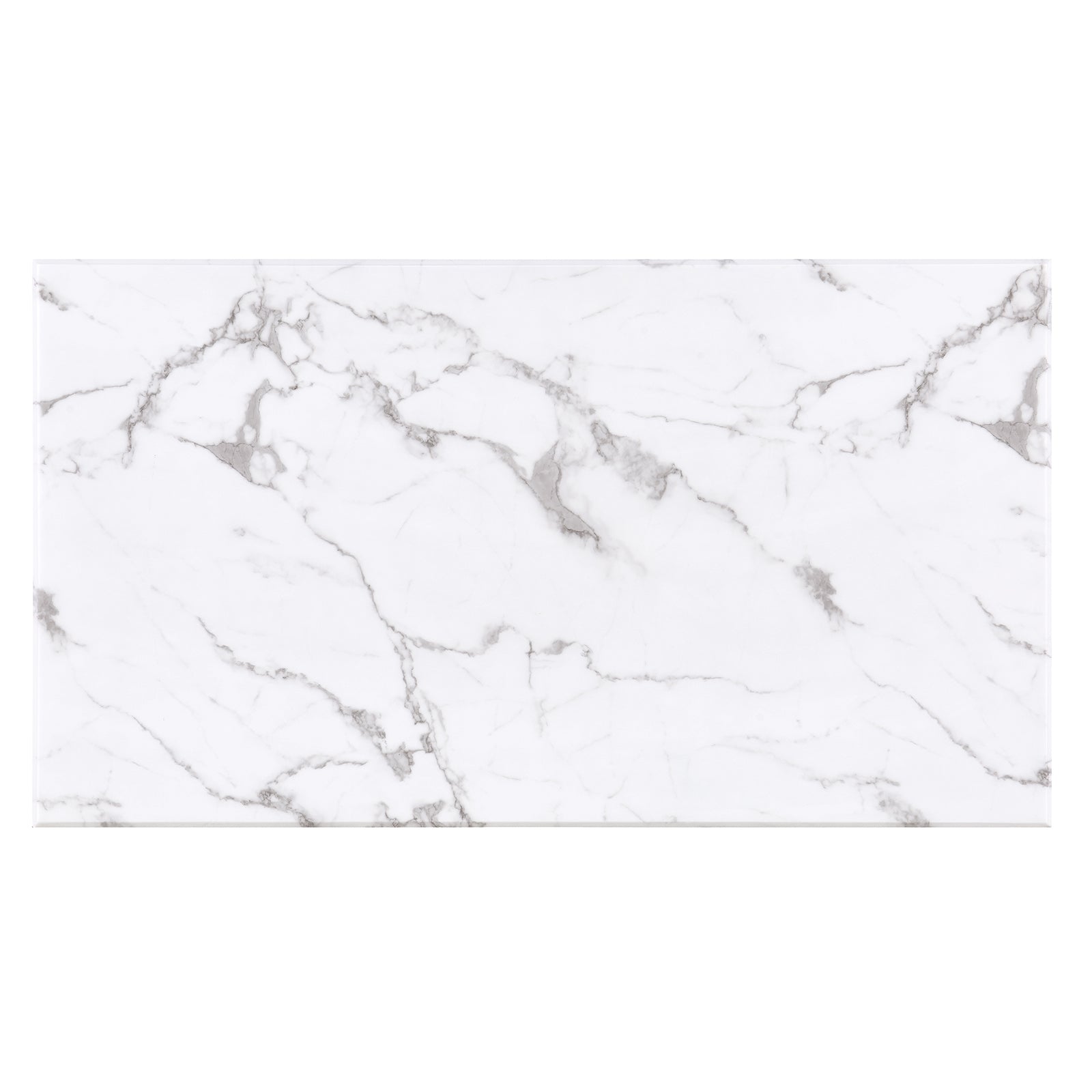 White Gold DIning table | 63.98" Rectangle Top | Metal U Base| T228