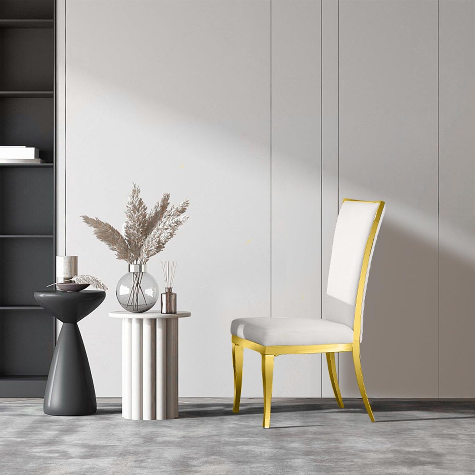 682-Set | AUZ White and Gold Dining room Sets for 6