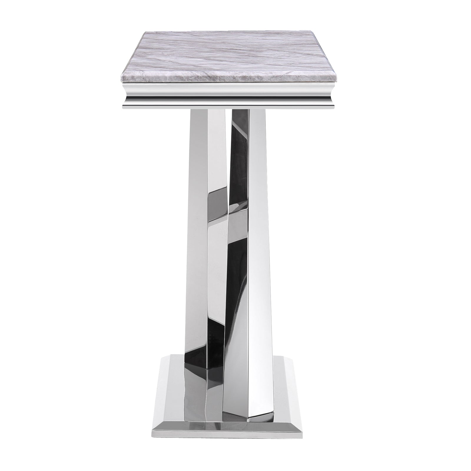 Silver Gray Living room table Set | X Metal Base | L201