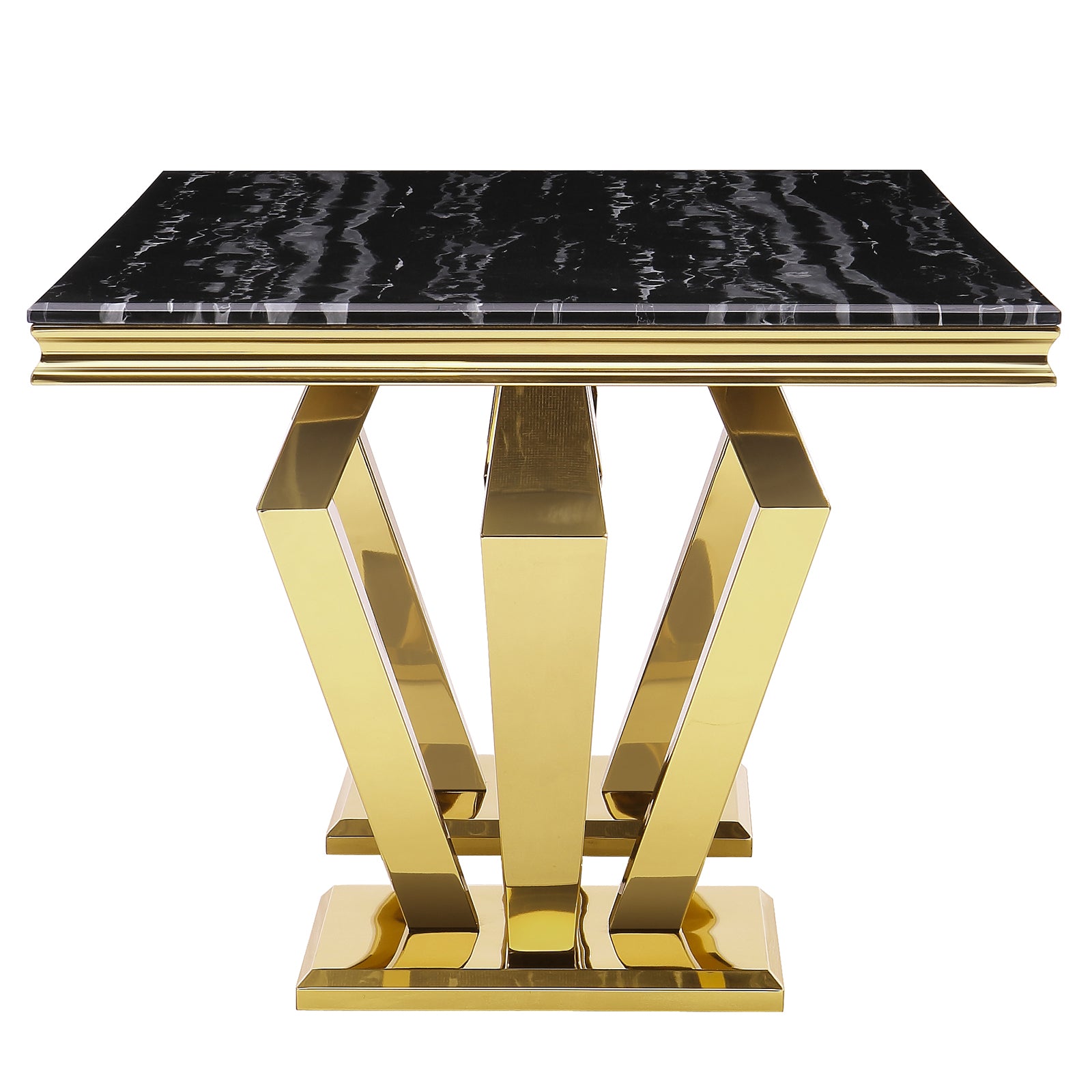 684-Set | AUZ White and Gold Dining room Sets for 6