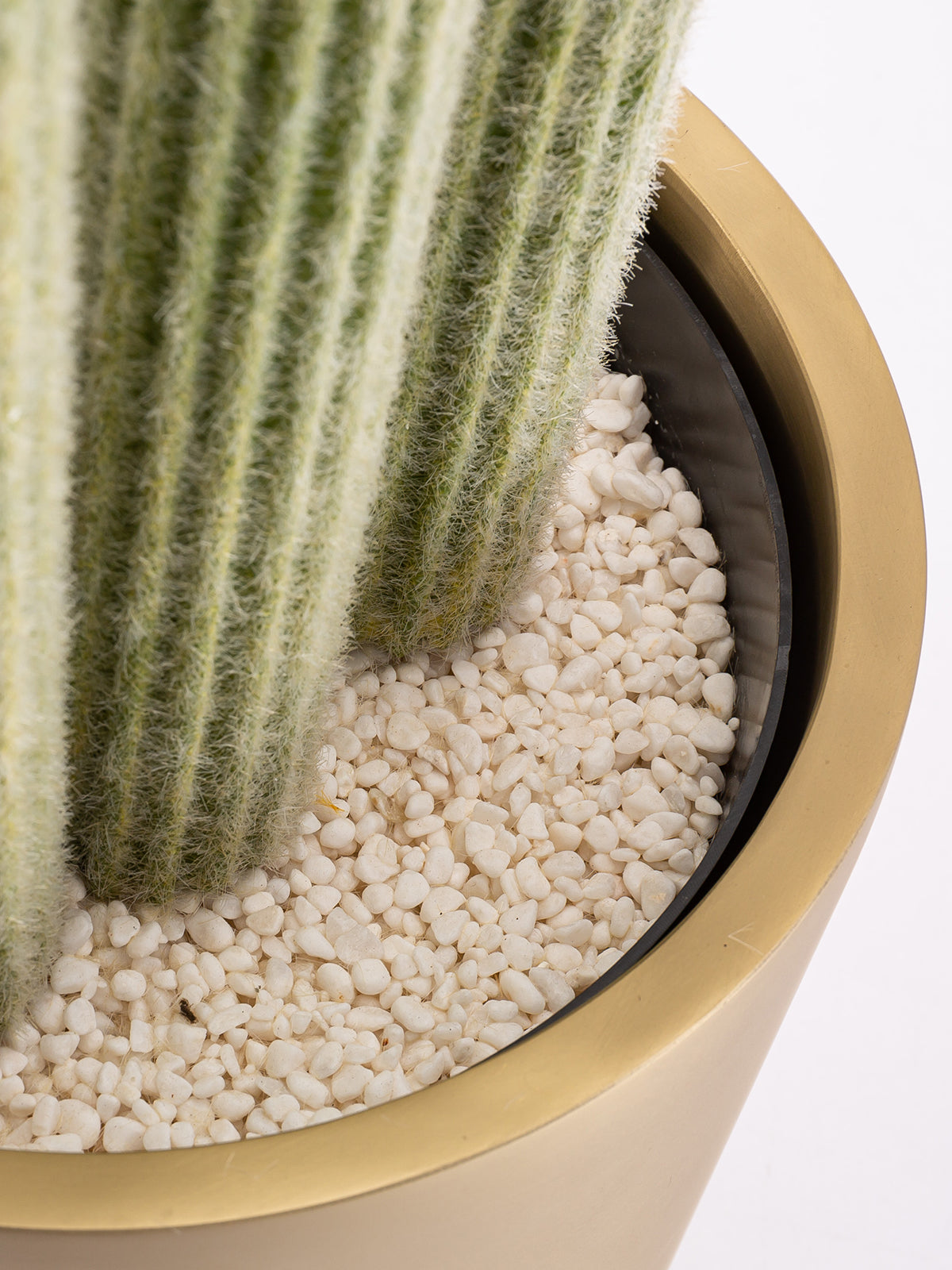 Artificial Cactus Plants | 47" Tall | Gold metal pot | A100