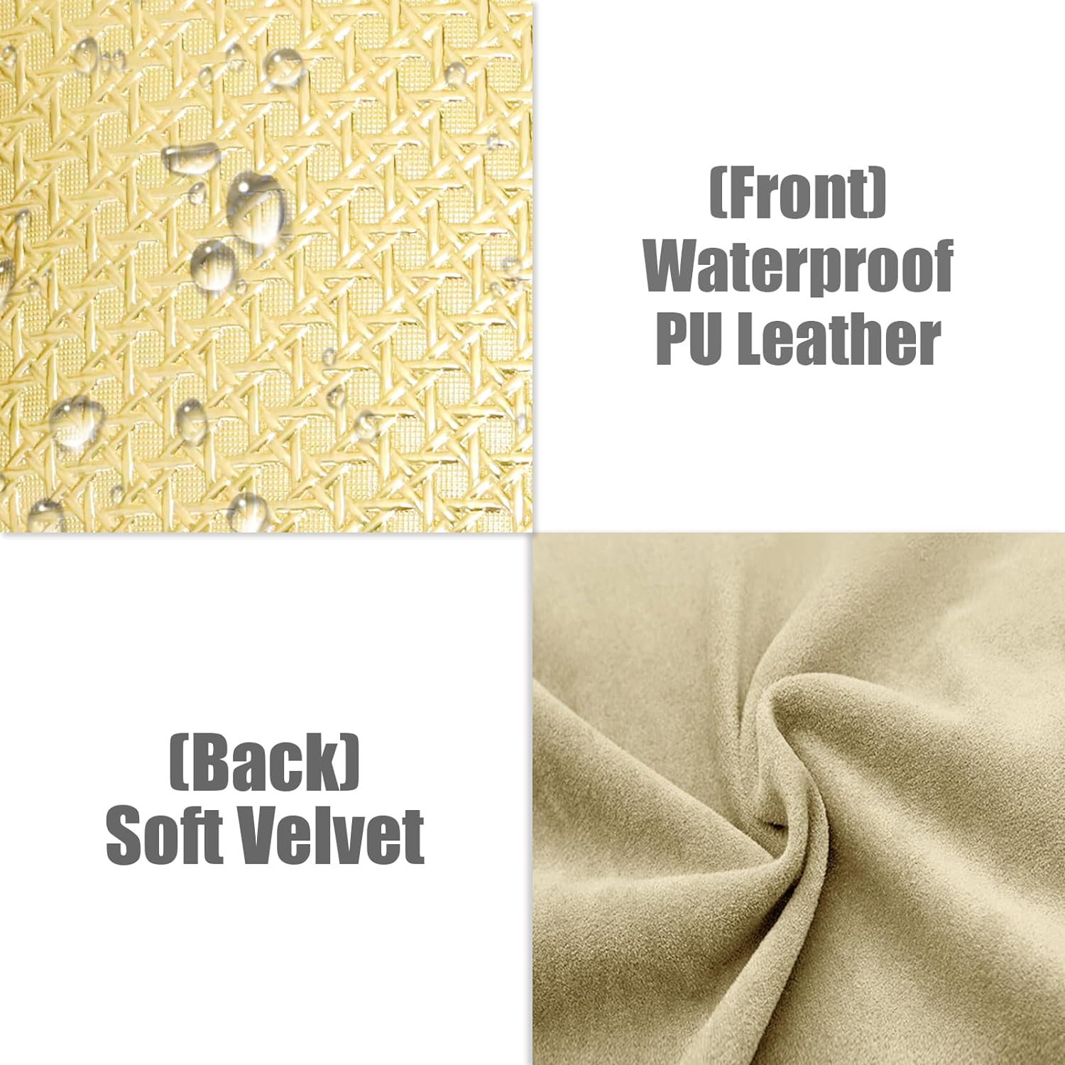 Gold Star pattern leather pillow case | 18''×18'' | P101