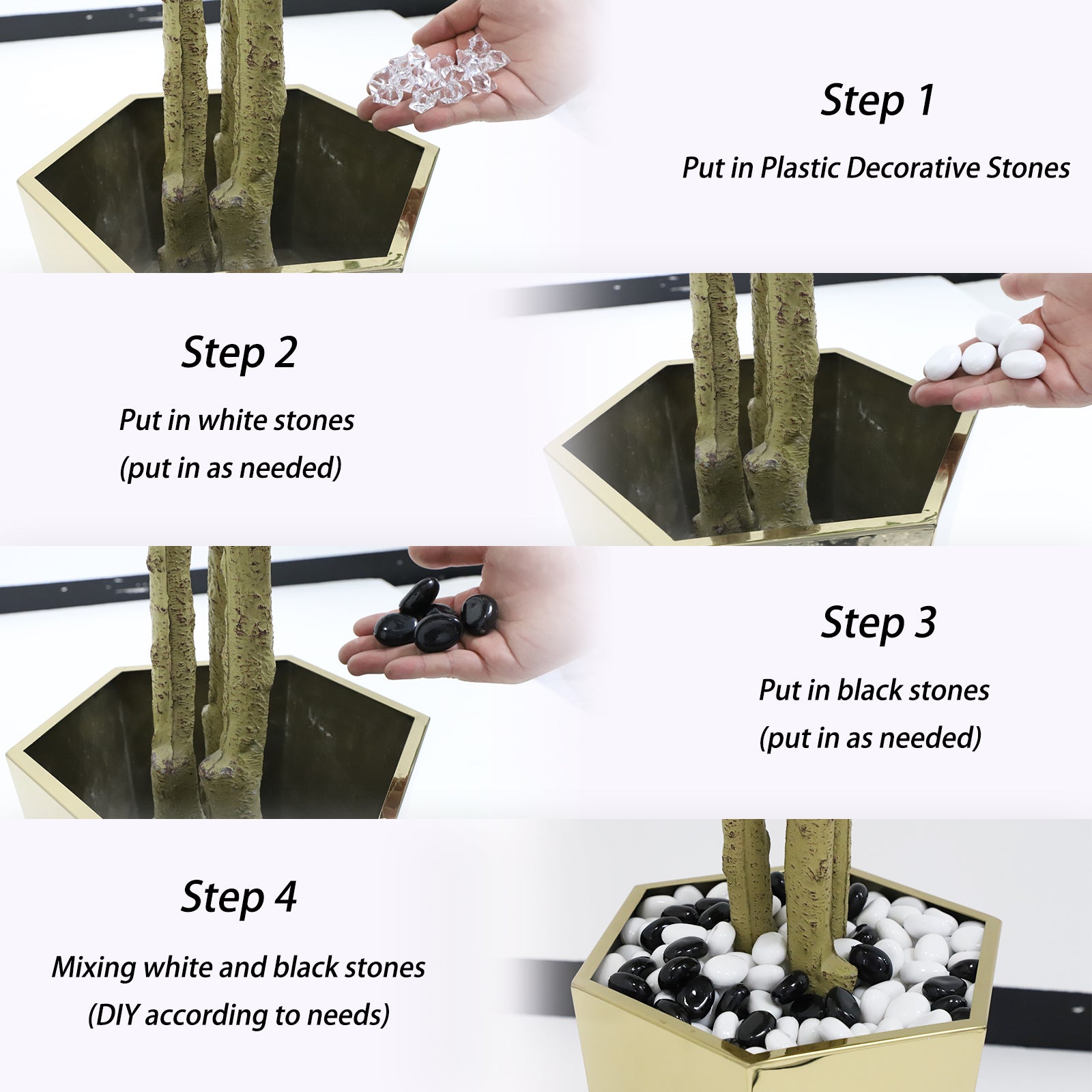 Artificial Olive Tree set of 2 | 5ft | Gold metal pot | A102