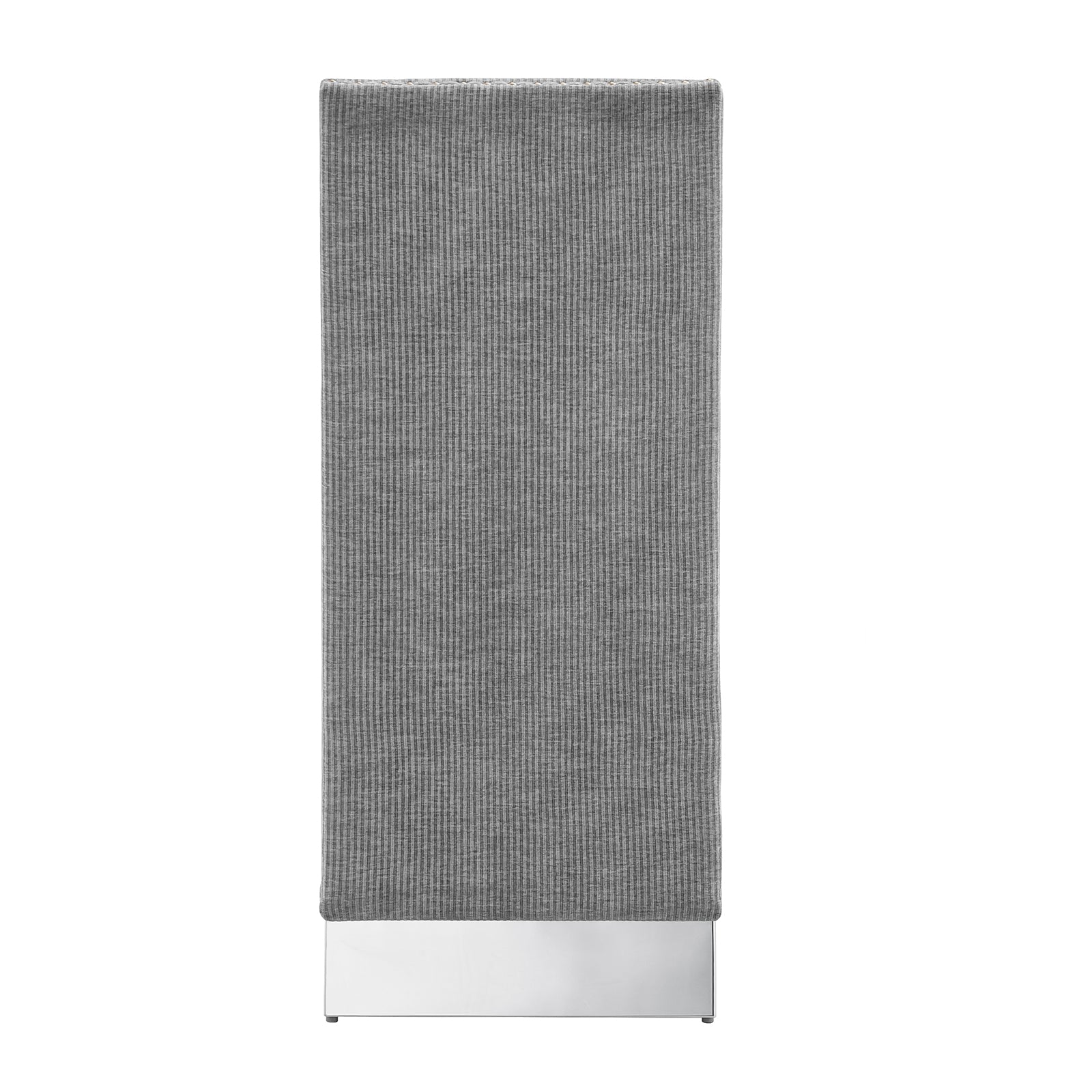 Gray Dining Chairs | Nailhead Trims Dining room Chairs| Stainless steel Legs|stripe Chairs C176