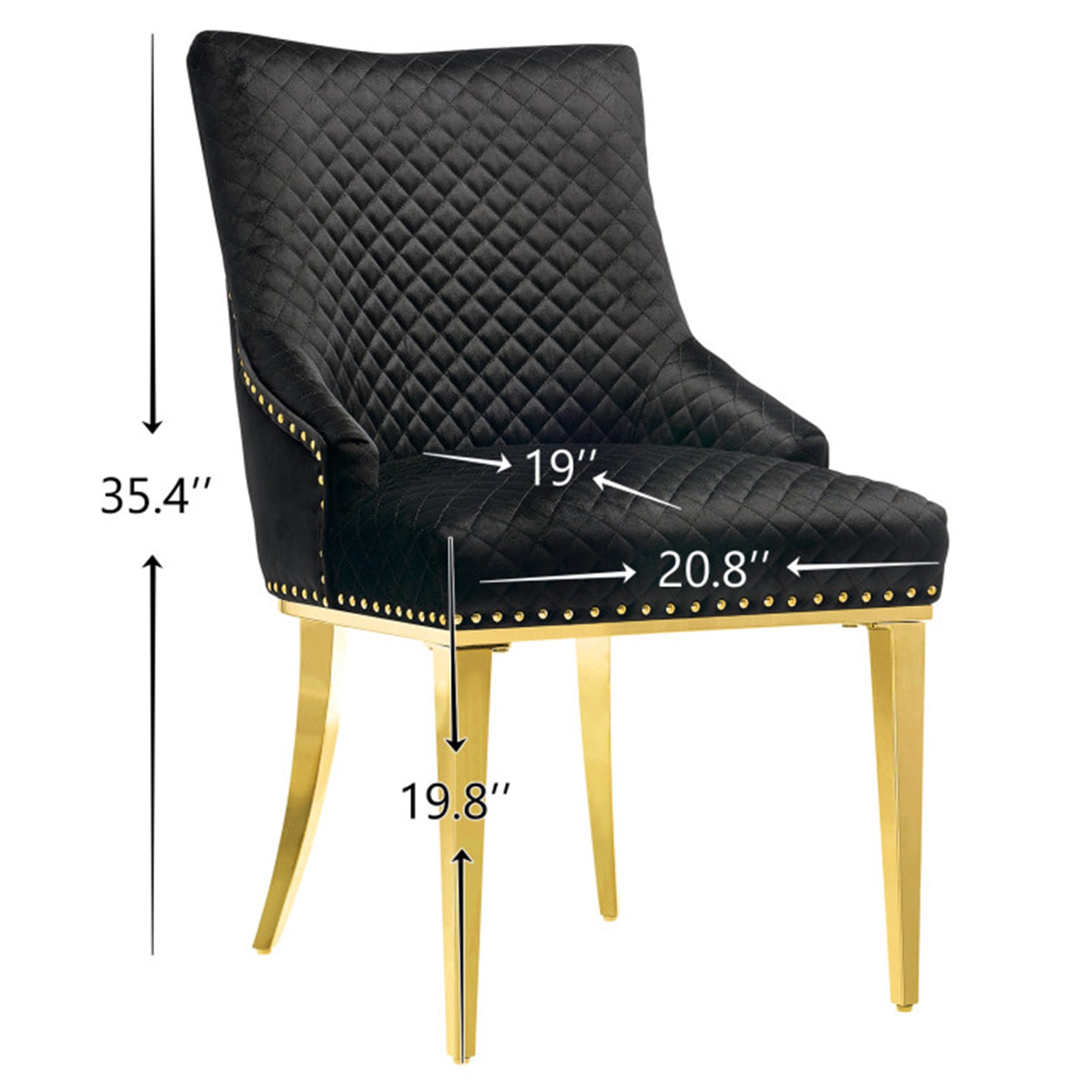 672-Set | AUZ Black and Gold Dining room Sets for 6