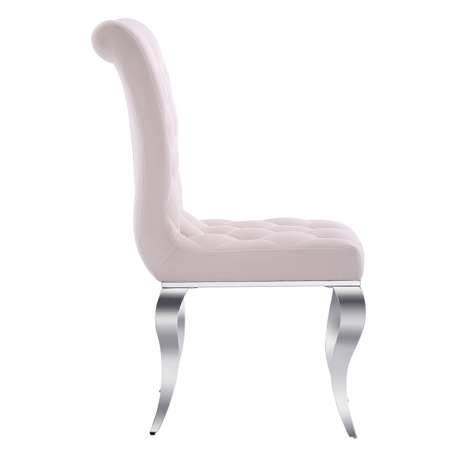 Wholesale White silver Velvet Dining Chairs