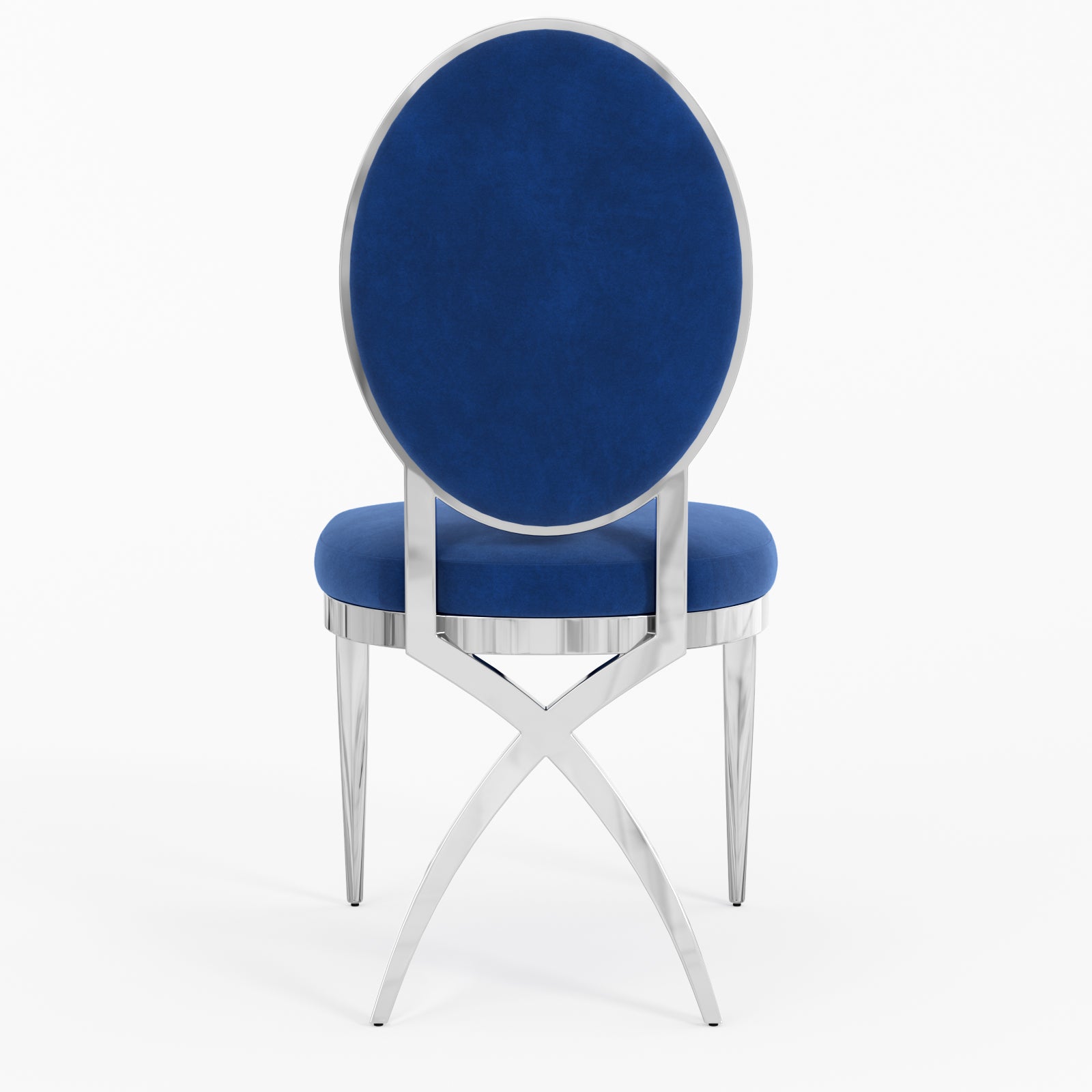 King Louis dining chairs | Blue Velvet | Metal legs | C117