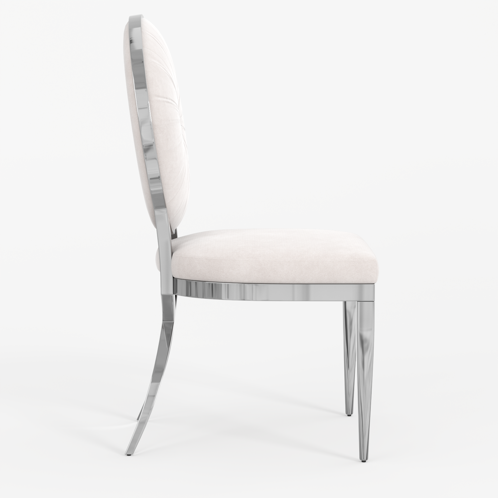 King Louis dining chairs | Beige Velvet | Metal legs | C113