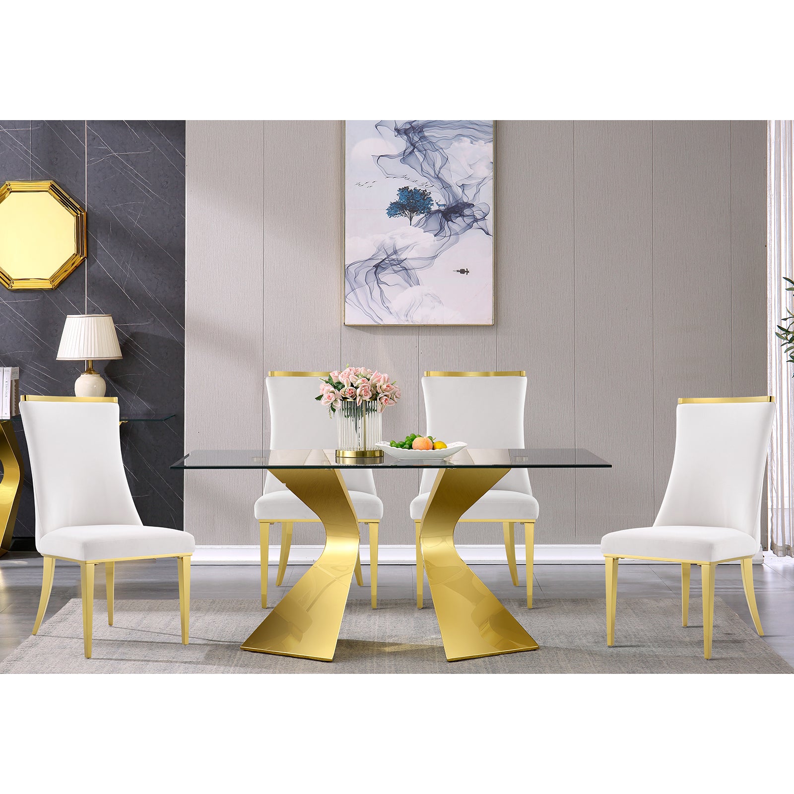 670-Set | AUZ Glass Dining room Sets for 6