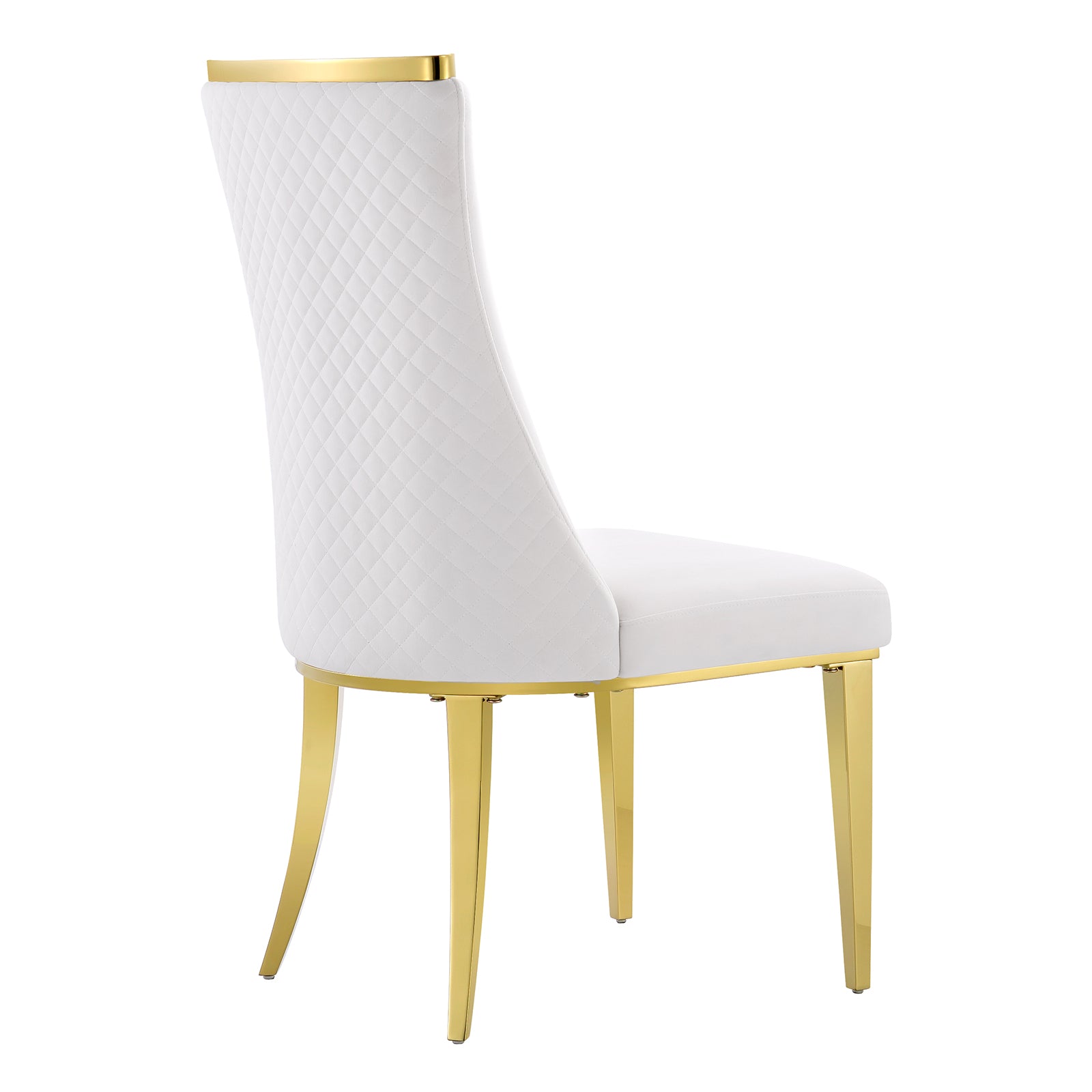 669-Set | AUZ White and gold Dining room Sets for 6
