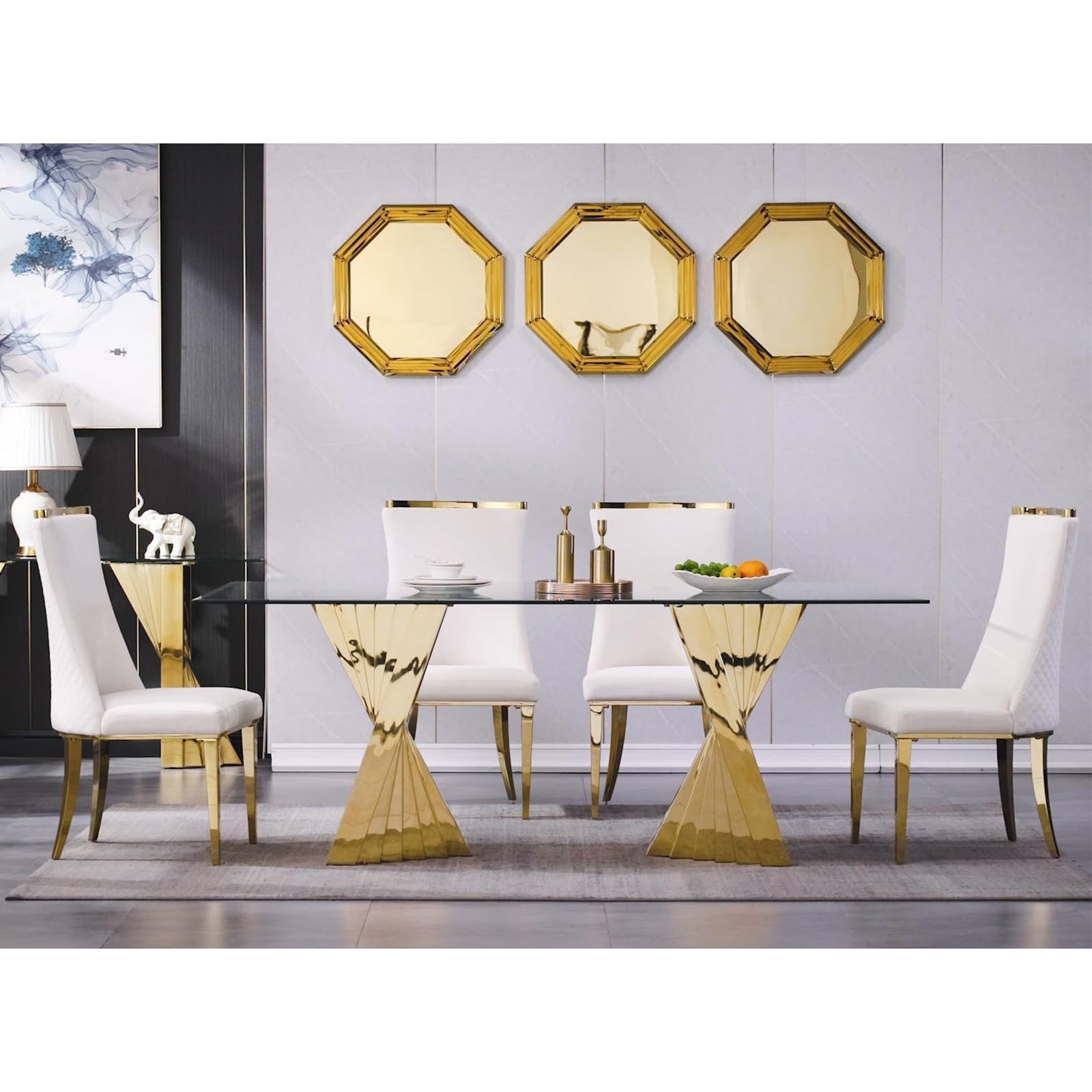 665-Set | AUZ Glass Dining room Sets for 6