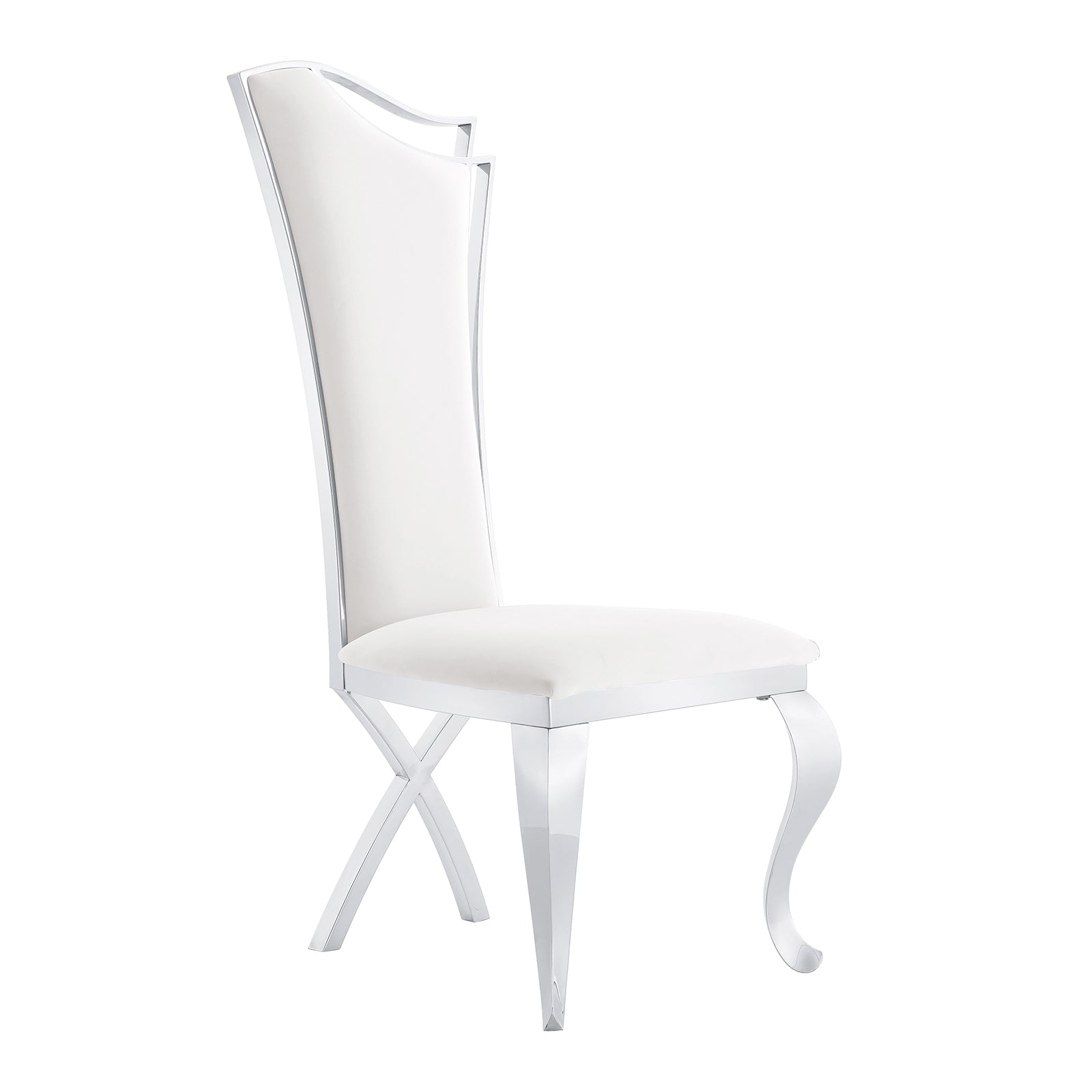 606-Set | AUZ White and Silver Dining room Sets for 6