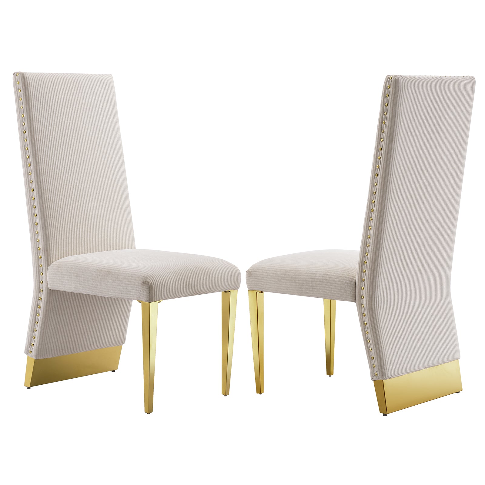 The Essence of Elegance: Beige Fabric Dining Chairs