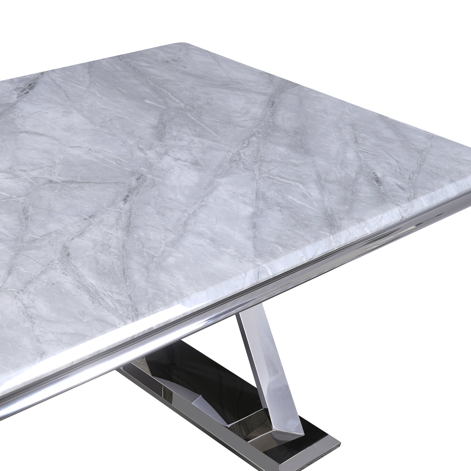 671-Set | AUZ Silver and Gray  Dining room Sets for 6