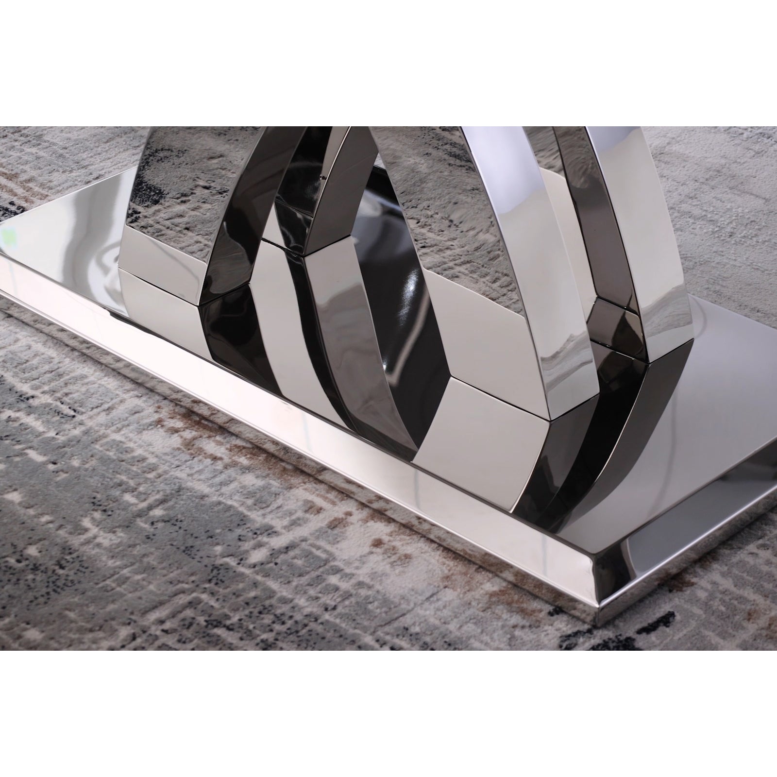 646-Set | AUZ White and Silver Dining room Sets for 6