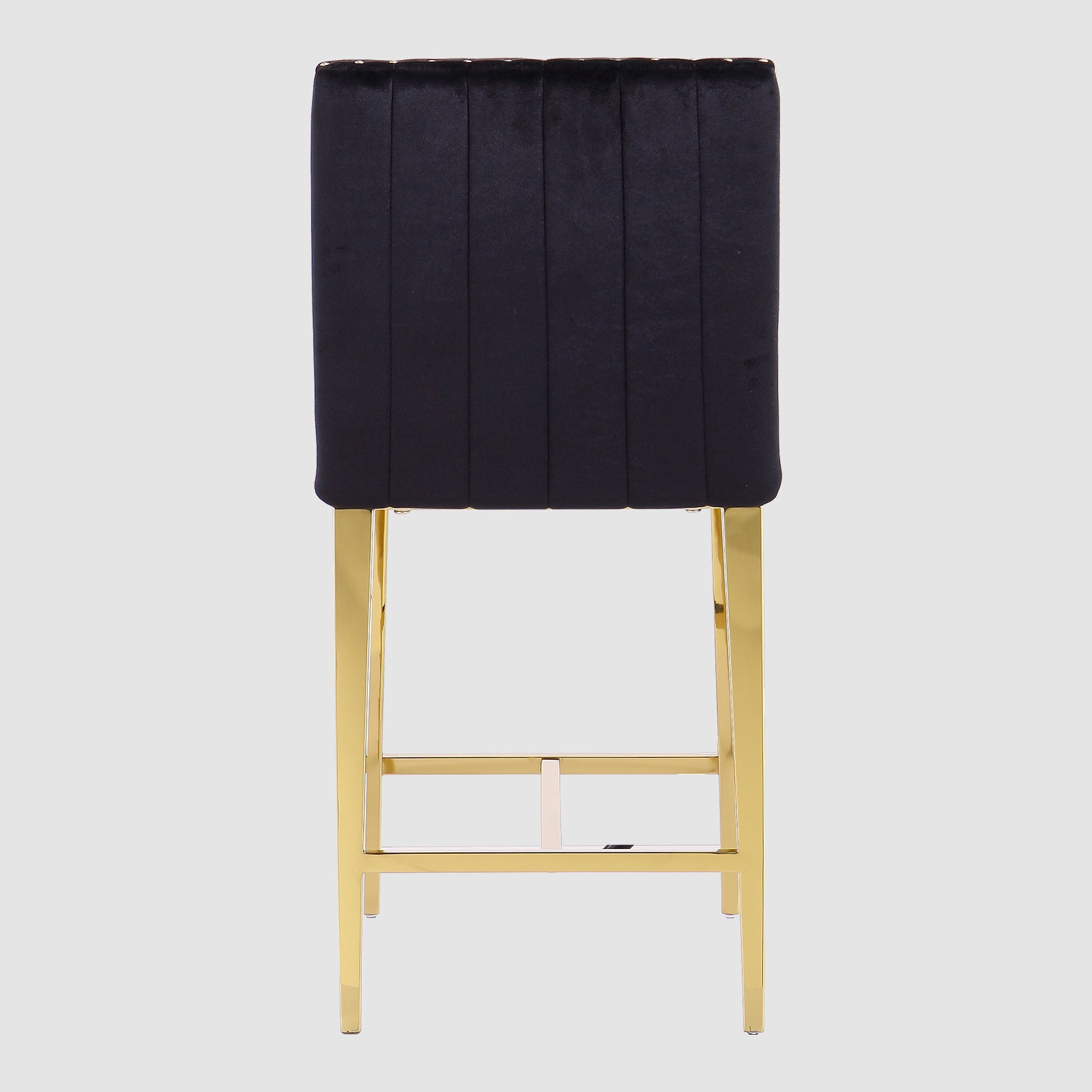 Counter Height Bar Stools | Black Velvet | 24.8-Inch Height