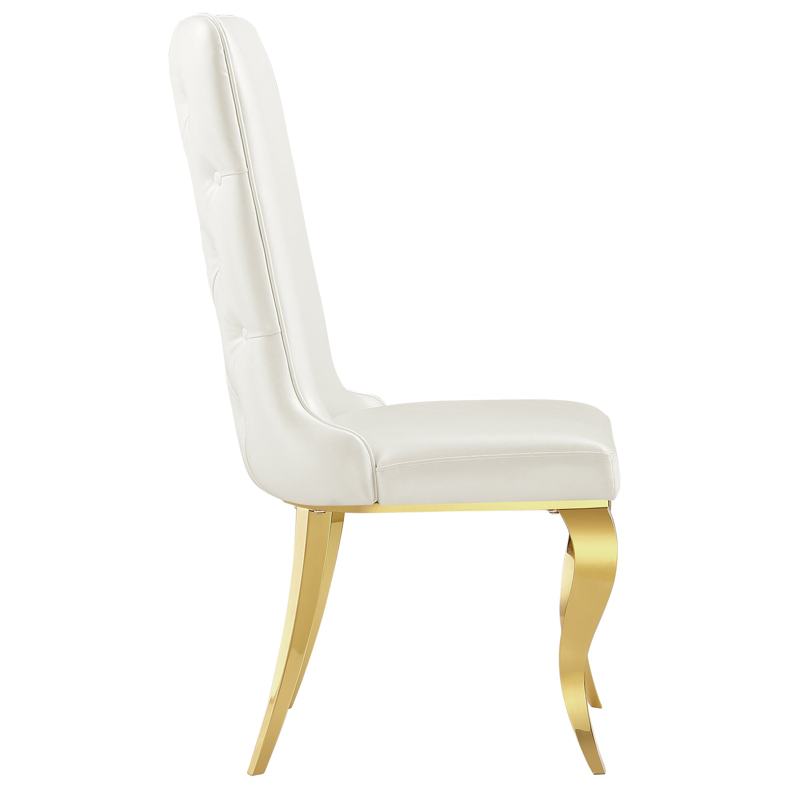 708 Set | AUZ White and Gold Dining room Sets for 6