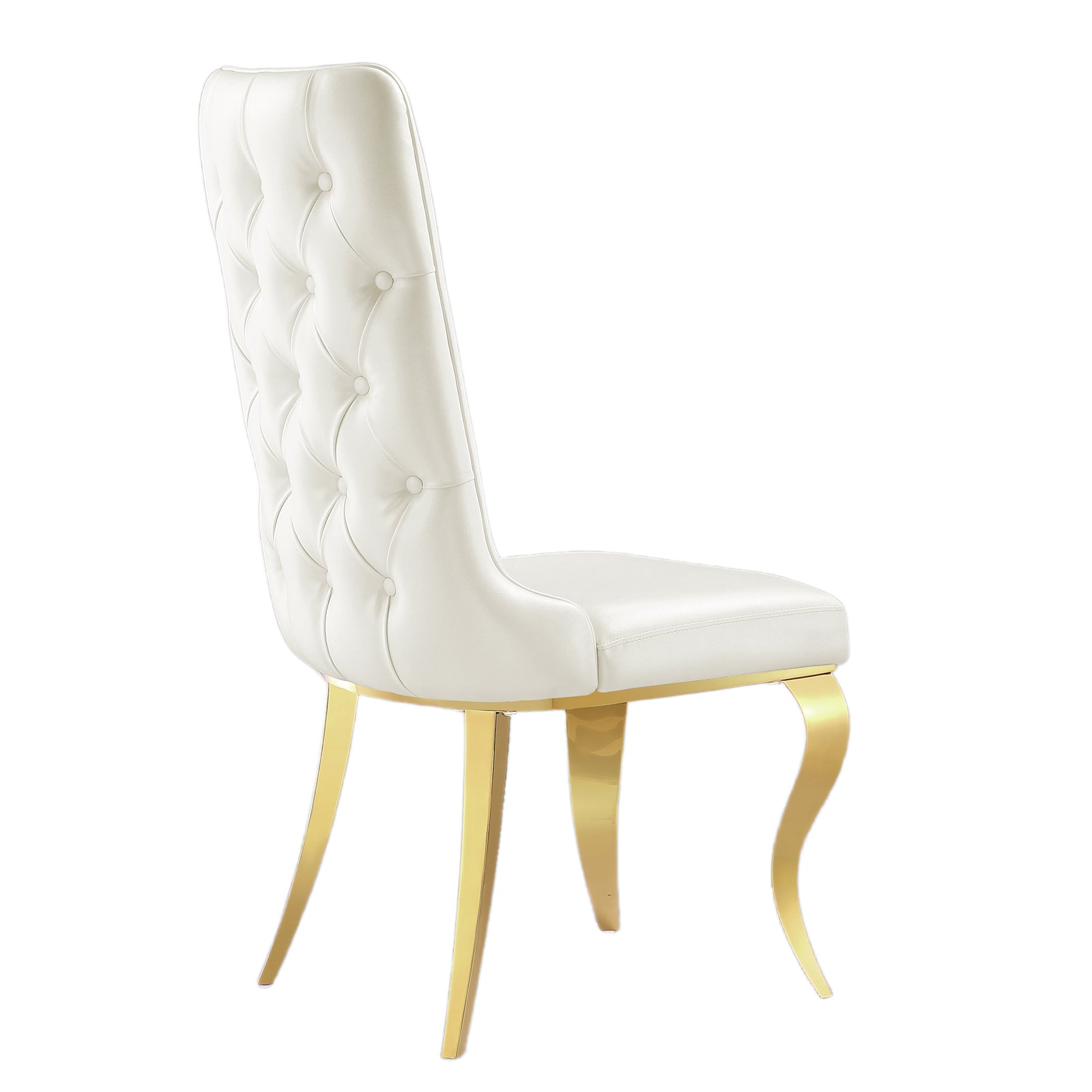 708 Set | AUZ White and Gold Dining room Sets for 6