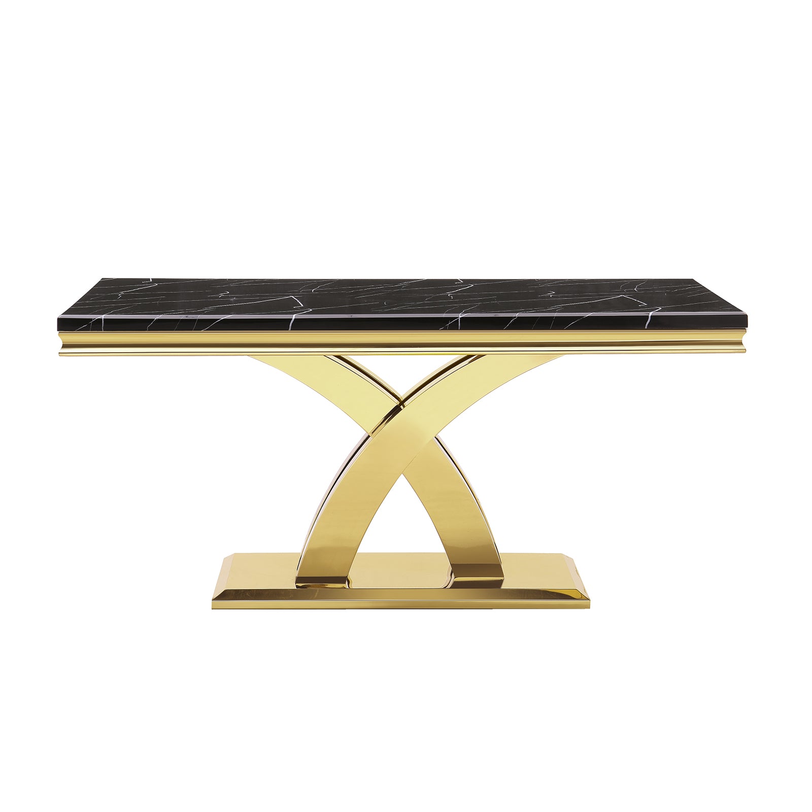 636-Set | AUZ Black and Gold Dining room Sets for 6