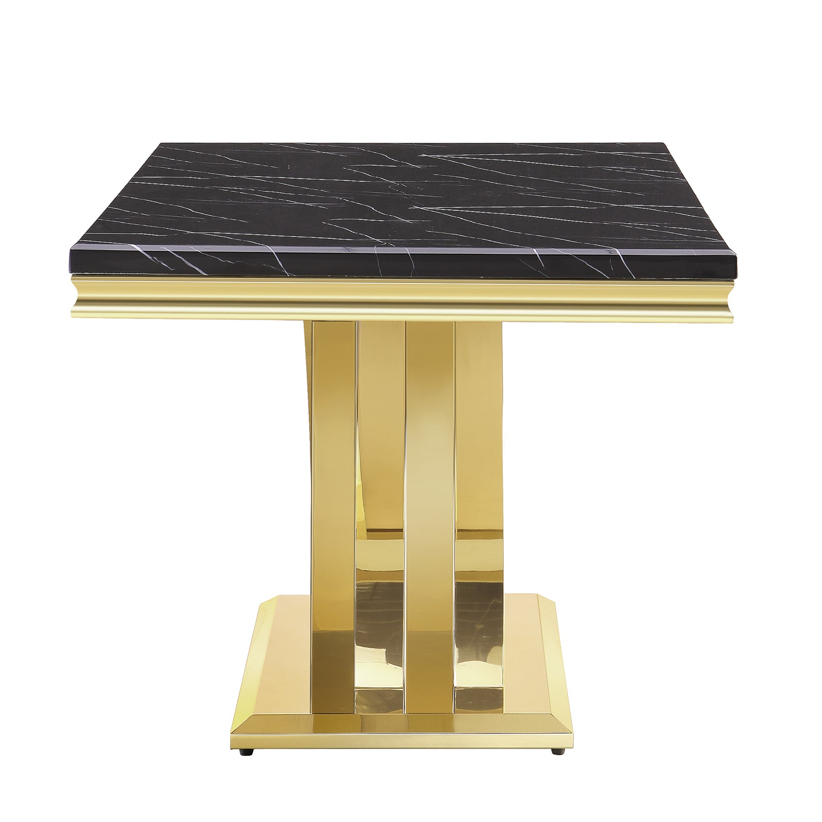 637-Set | AUZ White and Gold Dining room Sets for 6