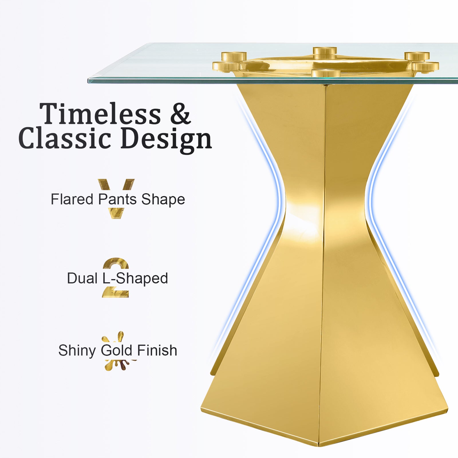 694 Set | AUZ Glass Dining room Sets for 6