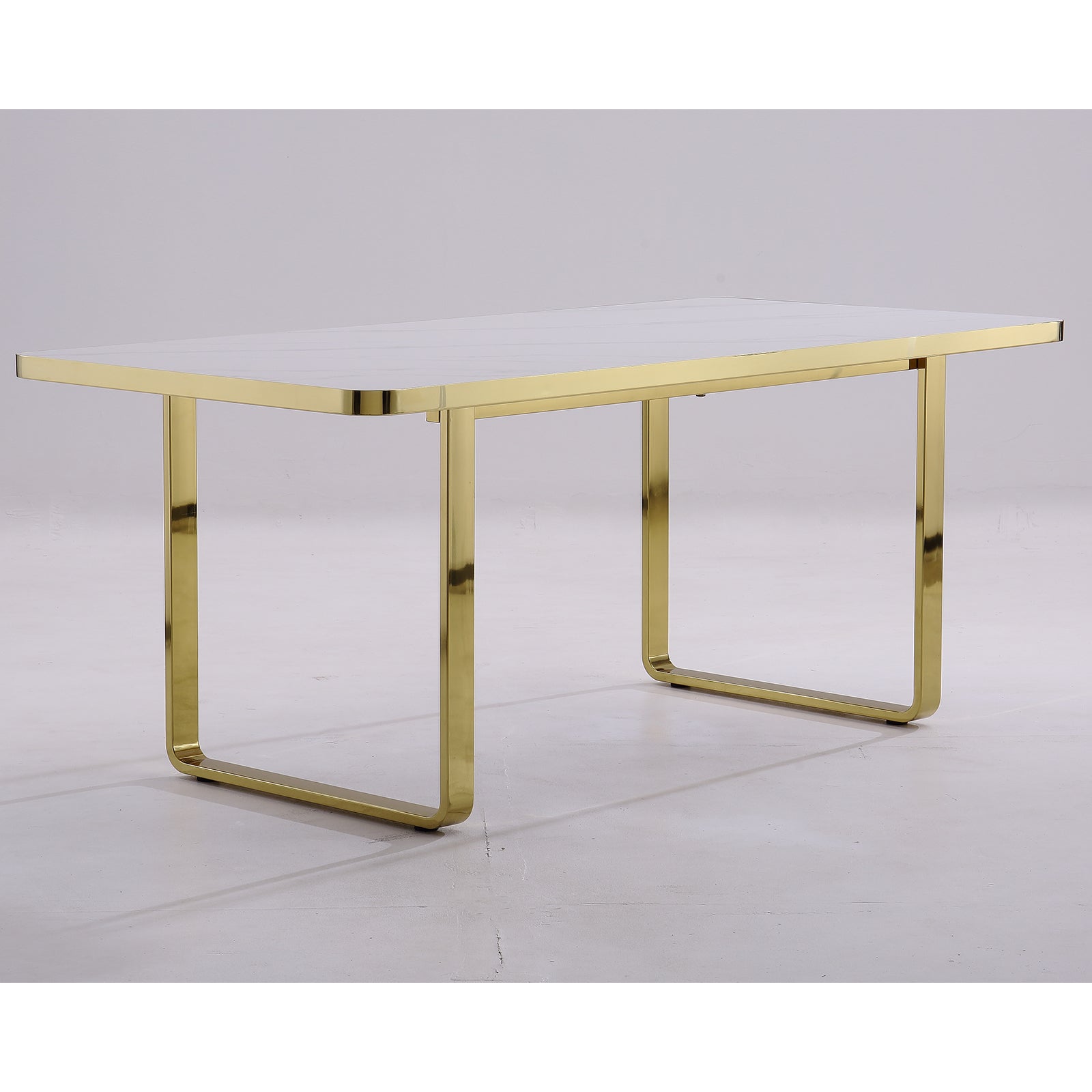 699 Set | AUZ White and gold Dining room Sets for 6