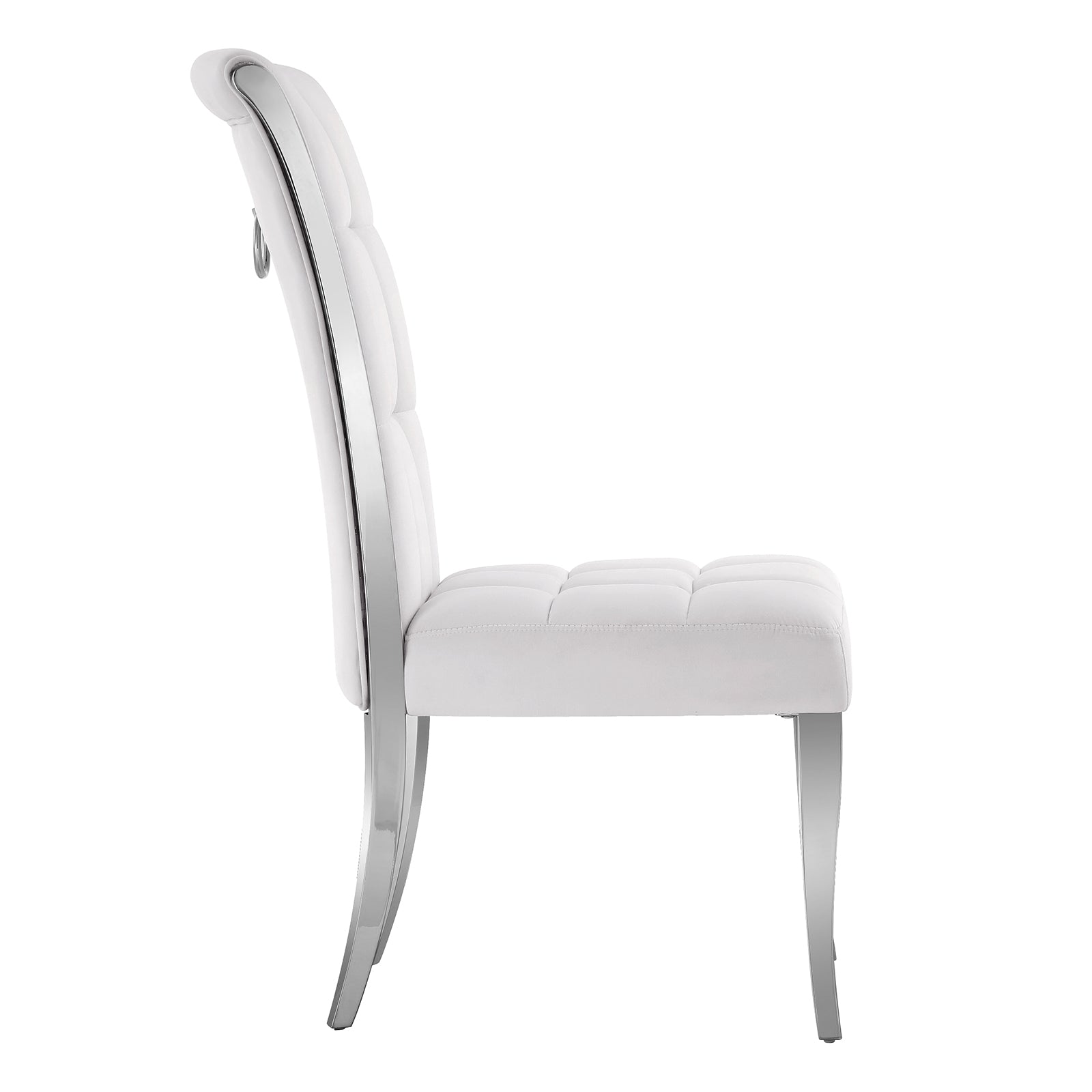 615-Set | AUZ White and Silver Dining room Sets for 6