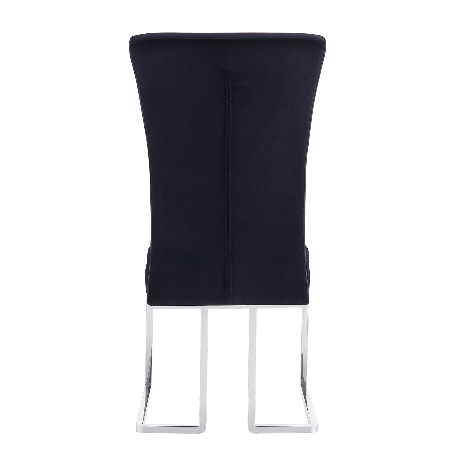 Black Velvet dining chairs | Metal Sled Base| C121