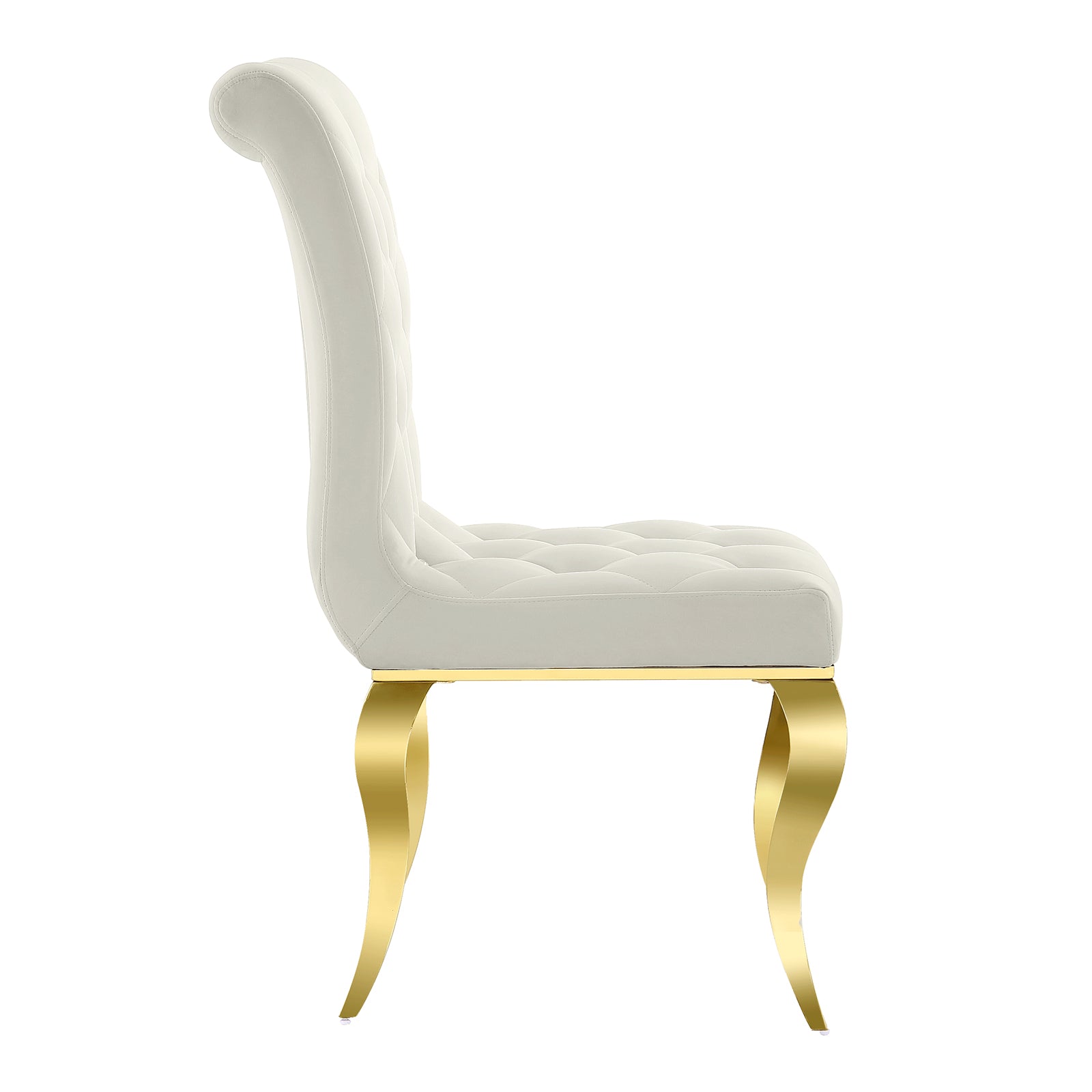 654-Set | AUZ White and Gold Dining room Sets for 6