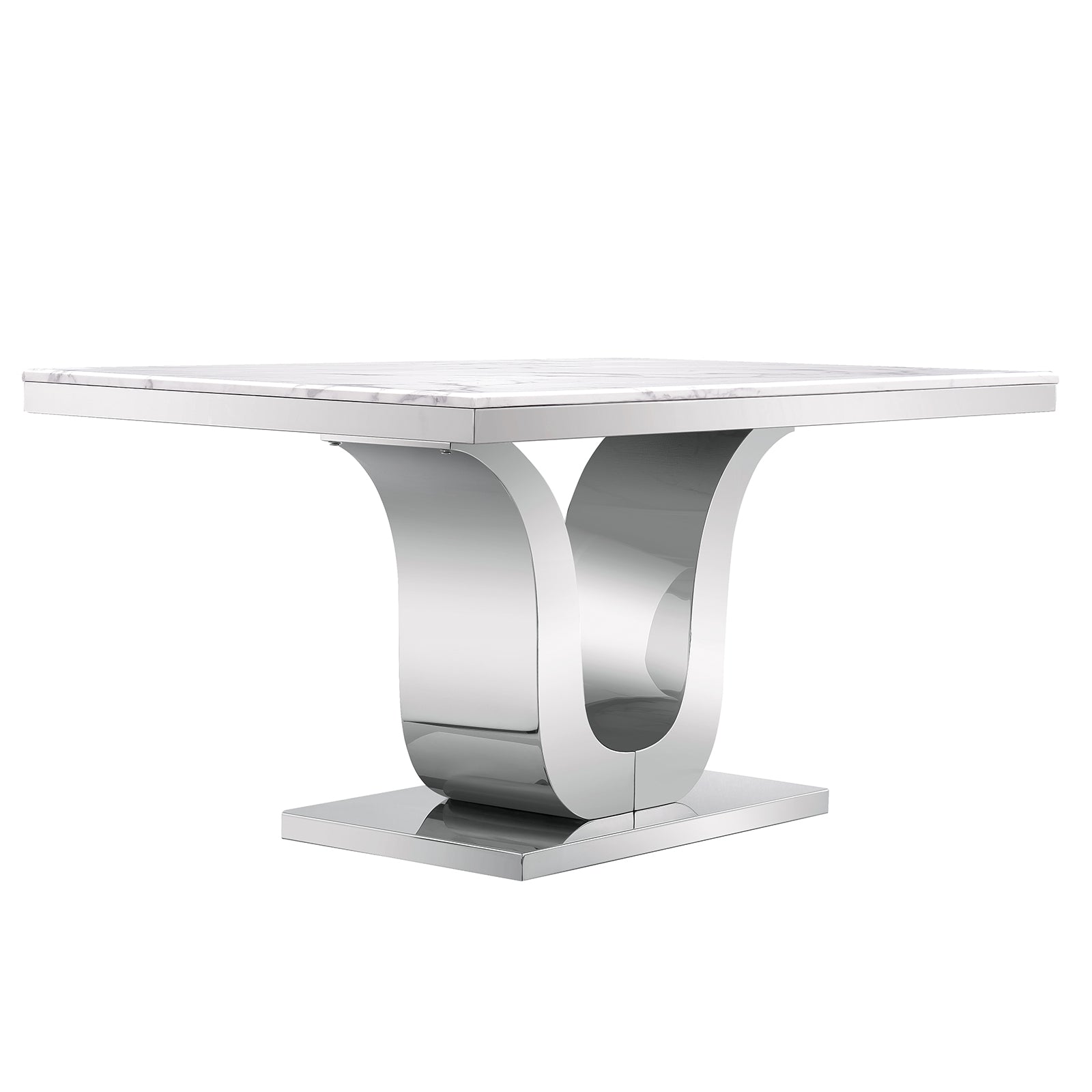 683-Set | AUZ White and Silver Dining room Sets for 6