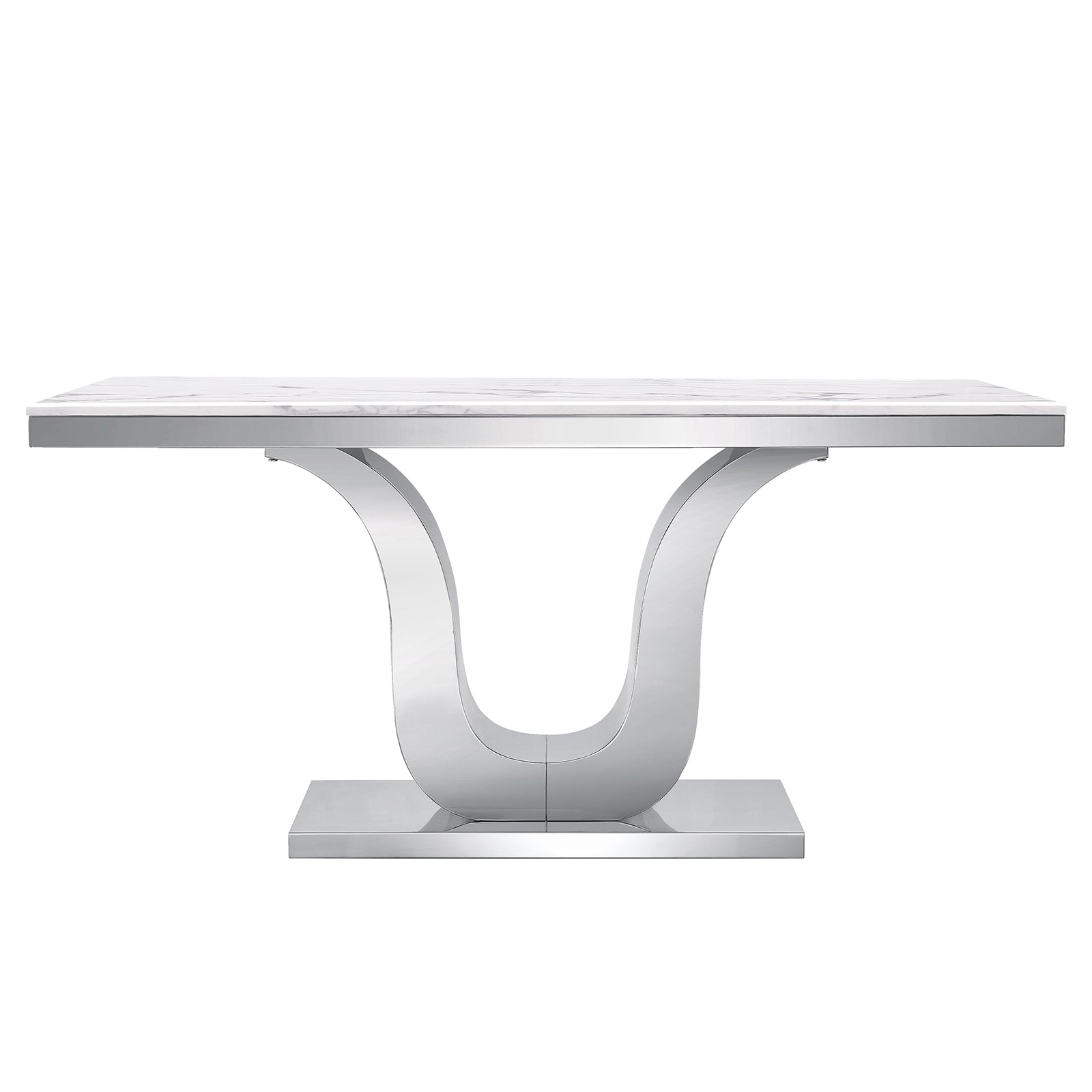 683-Set | AUZ White and Silver Dining room Sets for 6