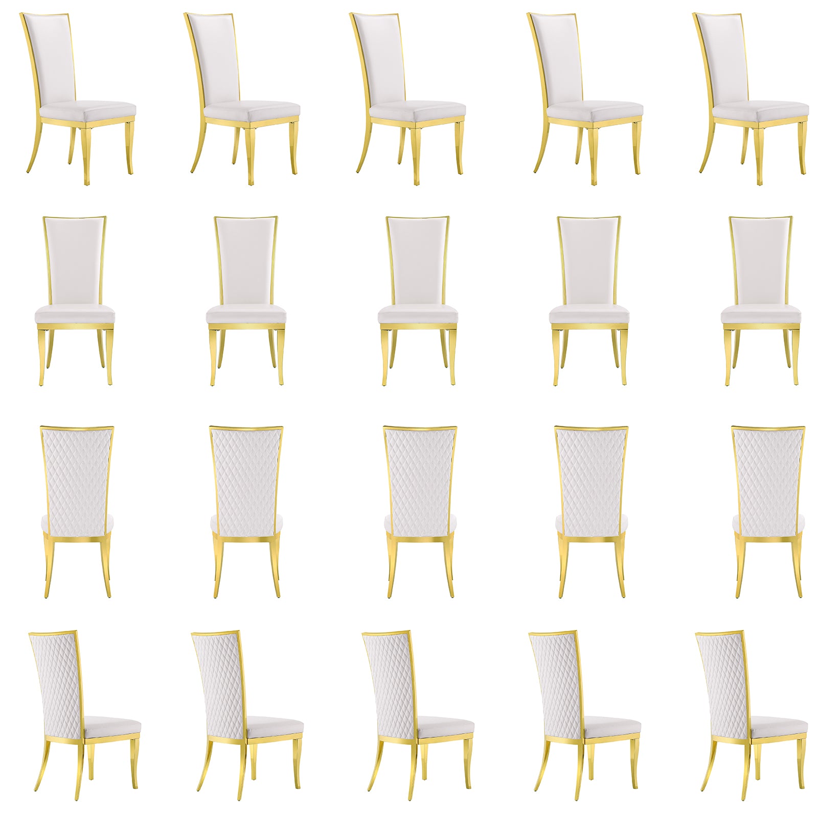 Wholesale White Leather Dining Chairs