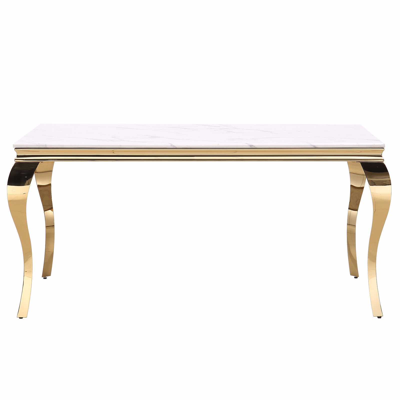 654-Set | AUZ White and Gold Dining room Sets for 6